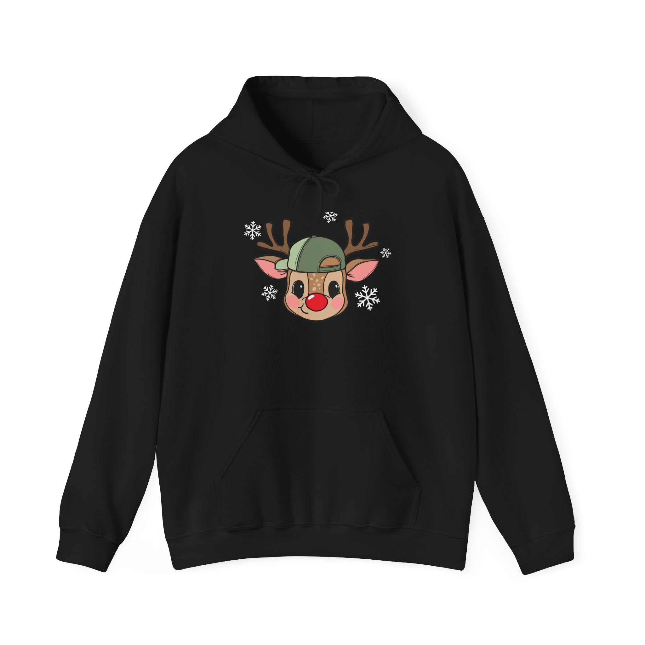 Cute Reindeer Beanie Hoodie Printify