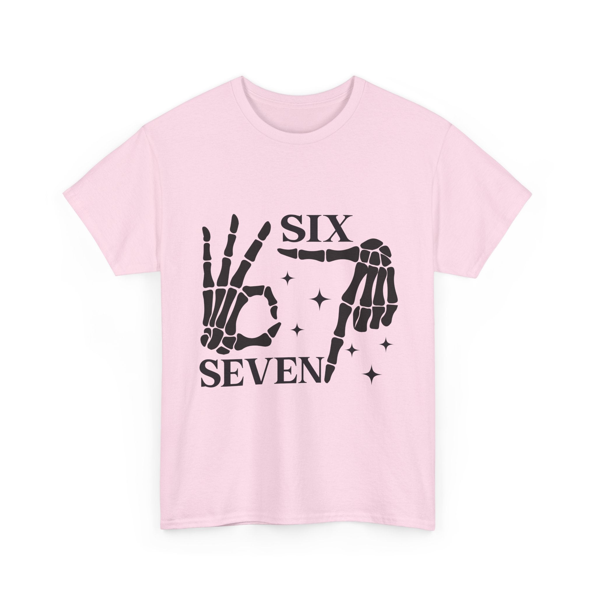 Skeleton Hands 6 - 7 Meme T- Shirt Printify