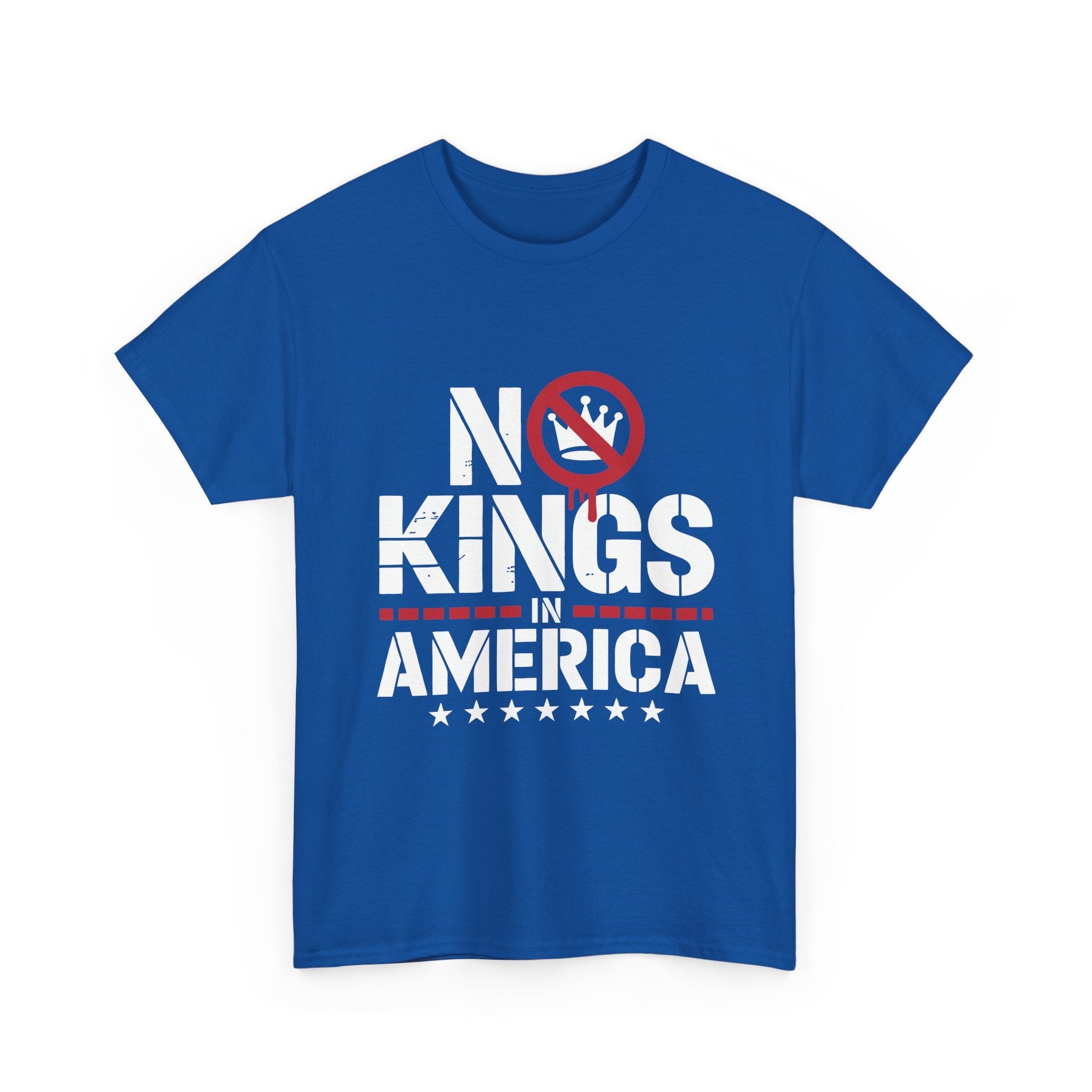 Statement Graphic ' No Kings in America ' T- Shirt Printify