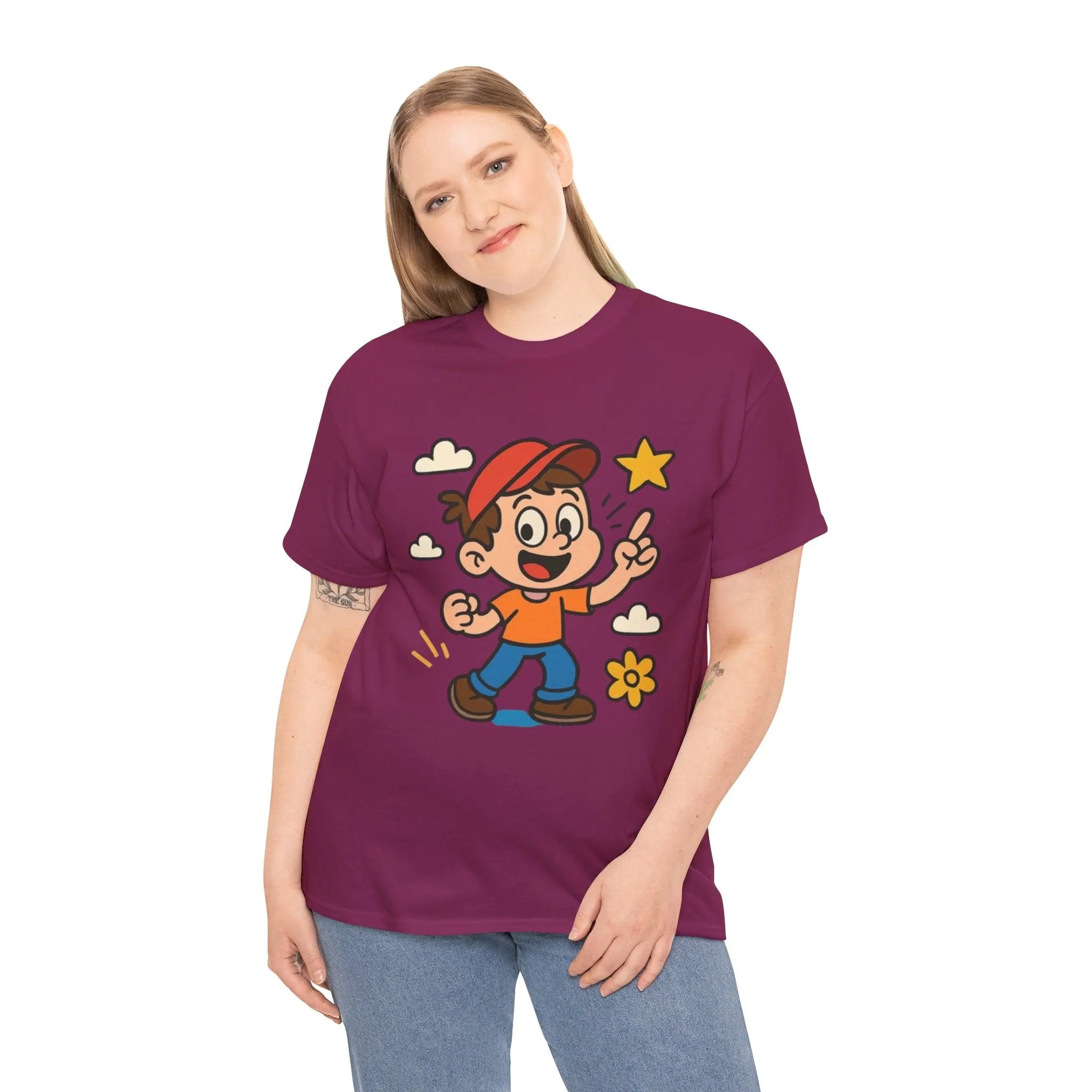 Cute Cartoon Kid Unisex T-Shirt Printify