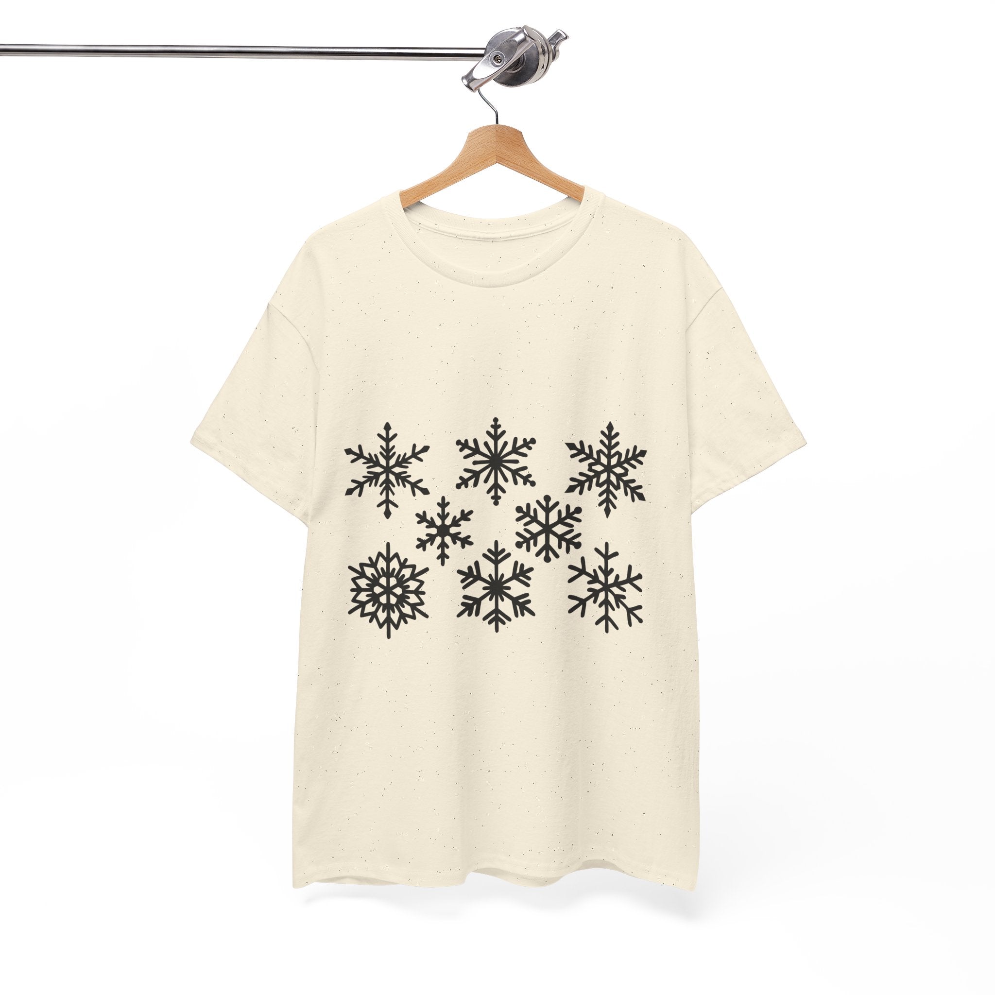 Snowflake Pattern Winter T- Shirt Printify