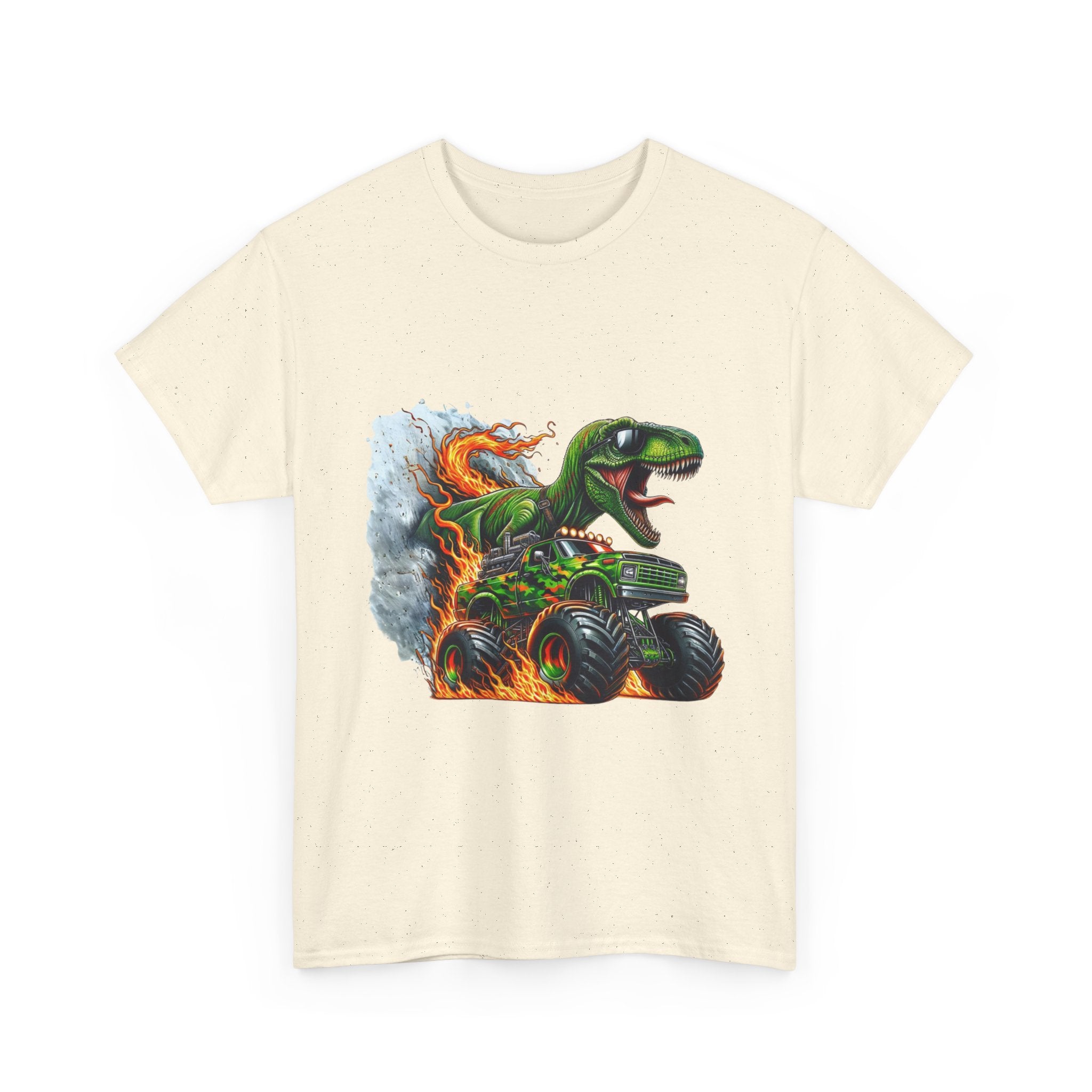 Kids' Dinosaur Monster Truck  Graphic T- Shirt Printify