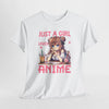 Anime Graphic T- Shirt , Just a Girl Loves Anime Printify