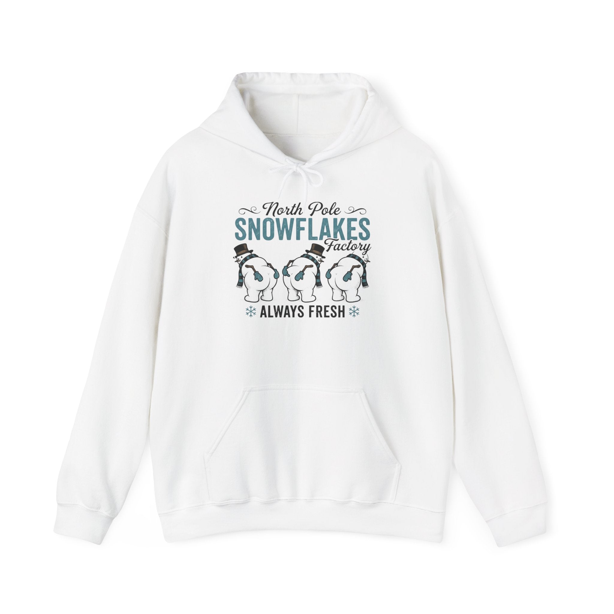 North Pole Snowflakes Hoodie Printify