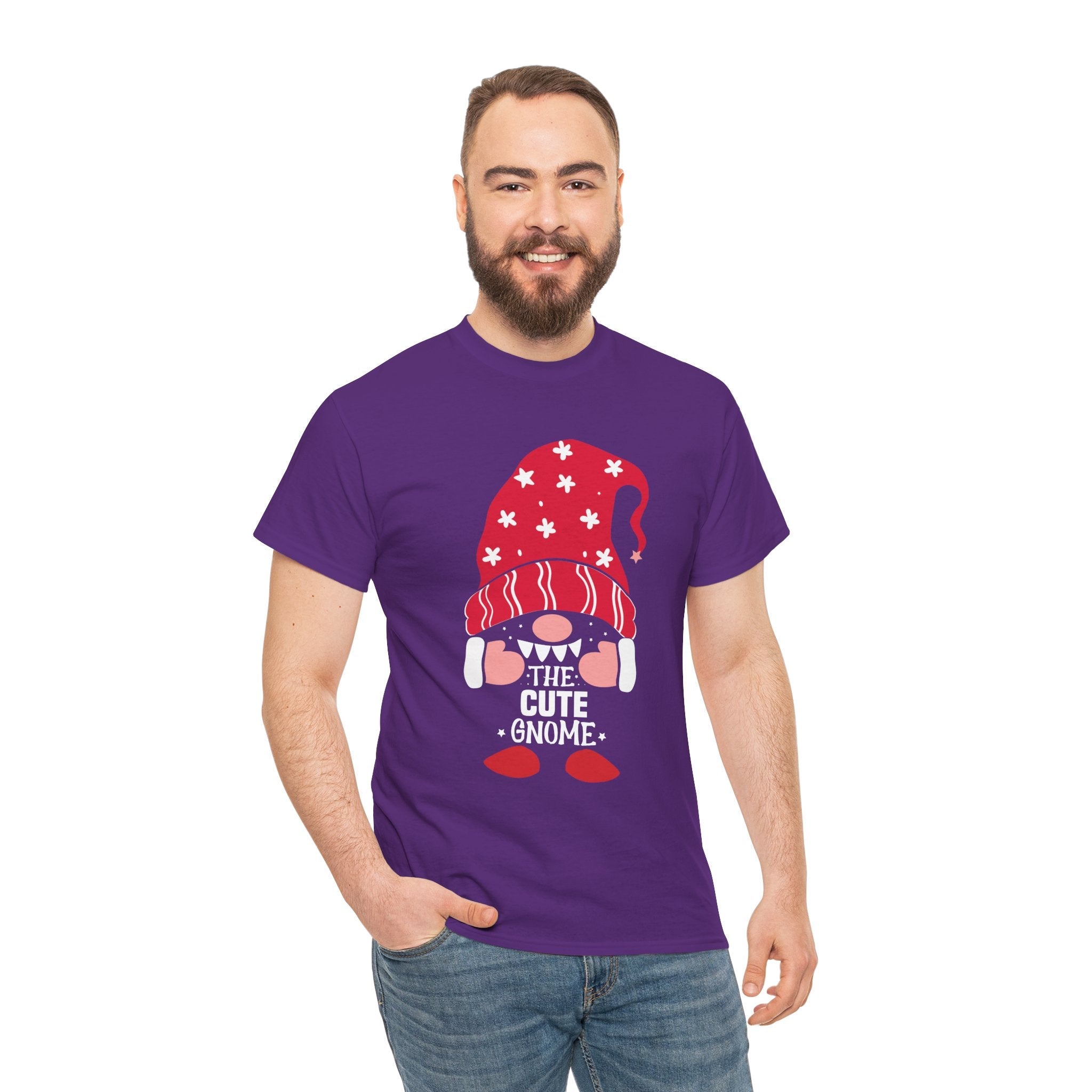 Cute Gnome Holiday T-Shirt Printify