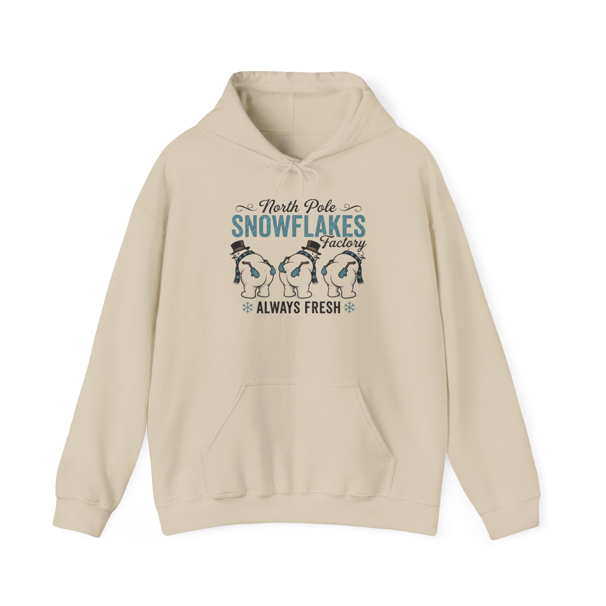 North Pole Snowflakes Hoodie Printify
