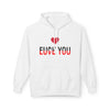 Love You Fuck You Unisex Softstyle Hoodie Printify
