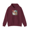 Vintage Santa & Reindeer Christmas Hoodie Printify