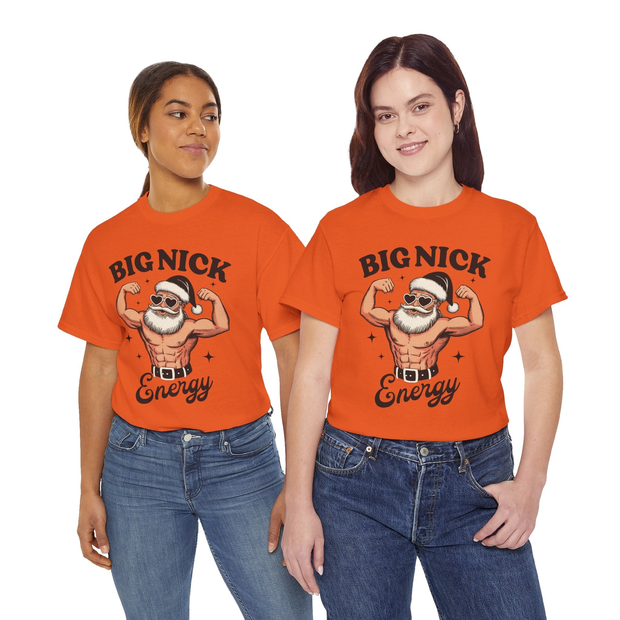 Big Nick Energy Unisex Christmas T-Shirt Printify