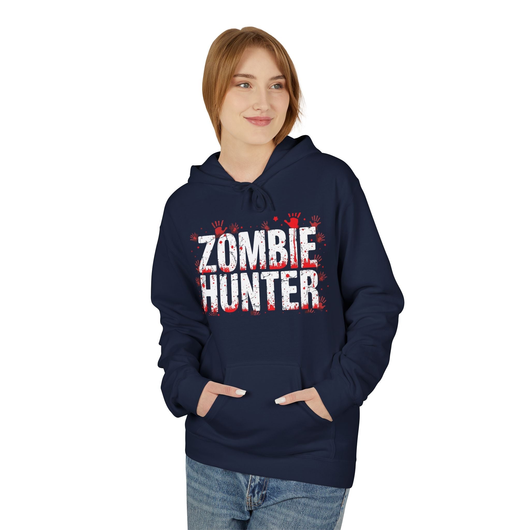 Zombie Hunter Graphic Hoodie Printify