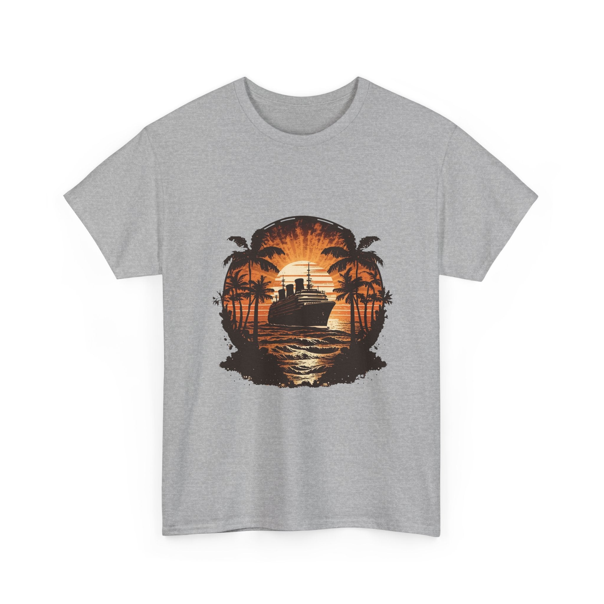 Retro Cruise Ship Graphic T-Shirt Printify