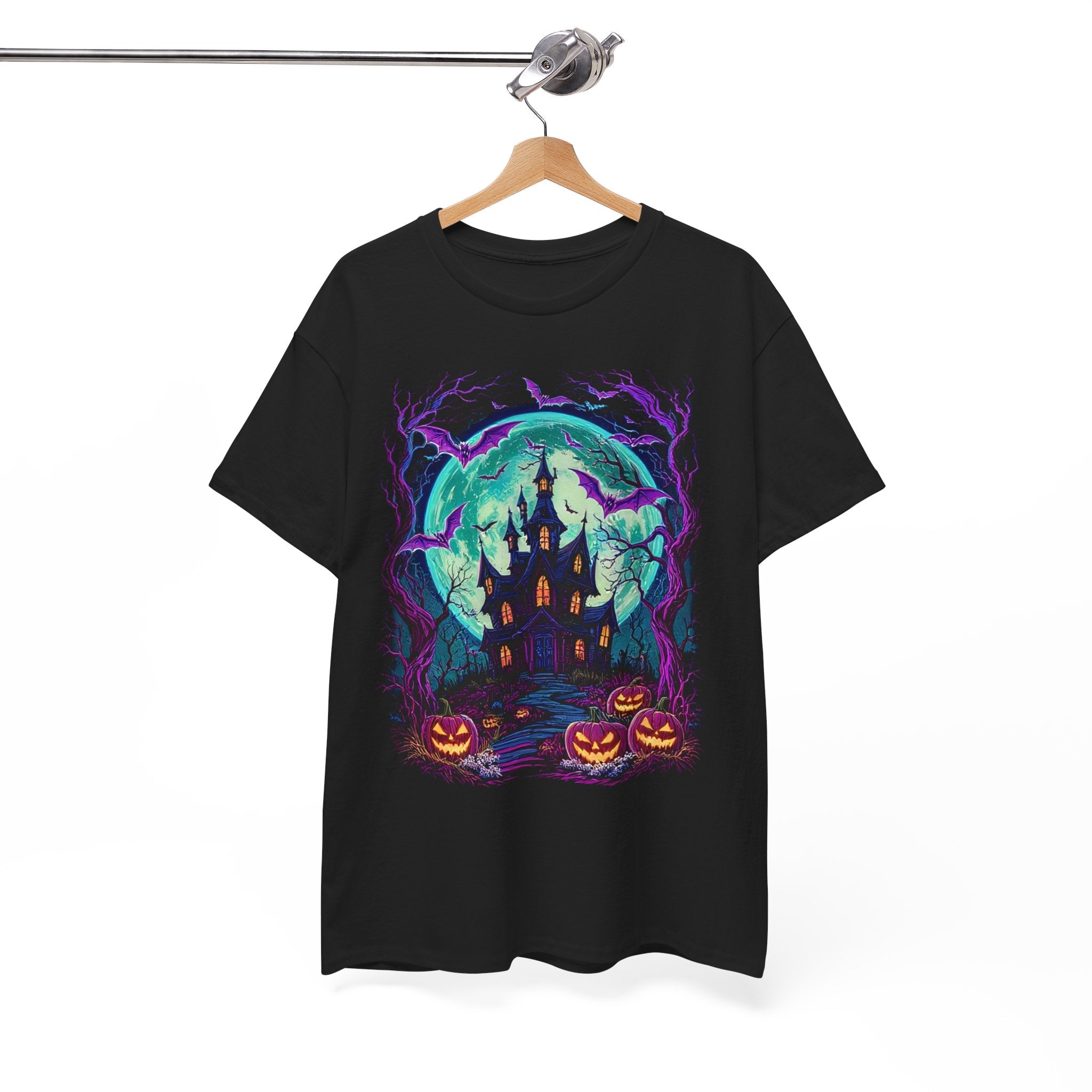 Halloween Haunted House T- Shirt Printify