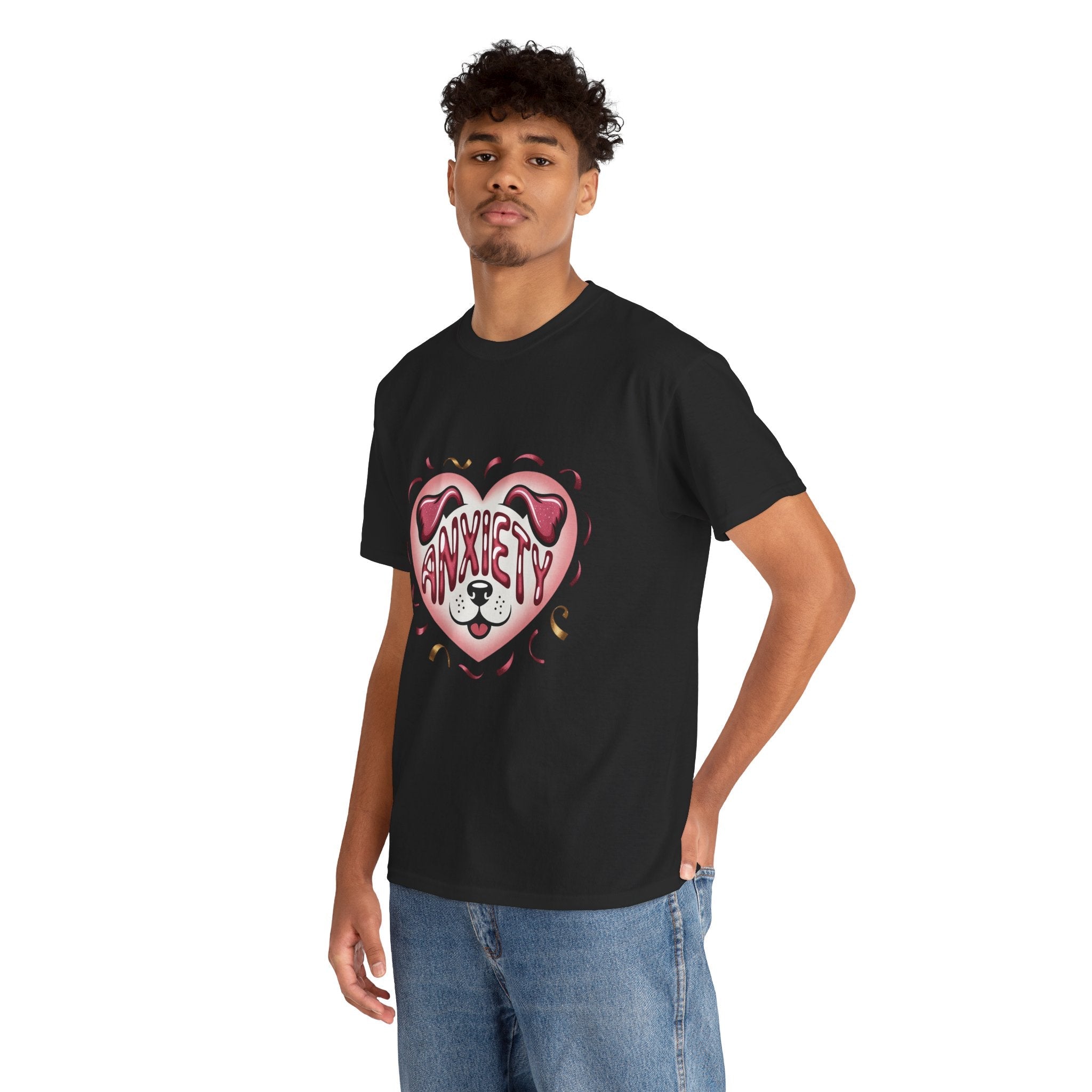 Anxiety Heart Unisex Graphics T- Shirt Printify