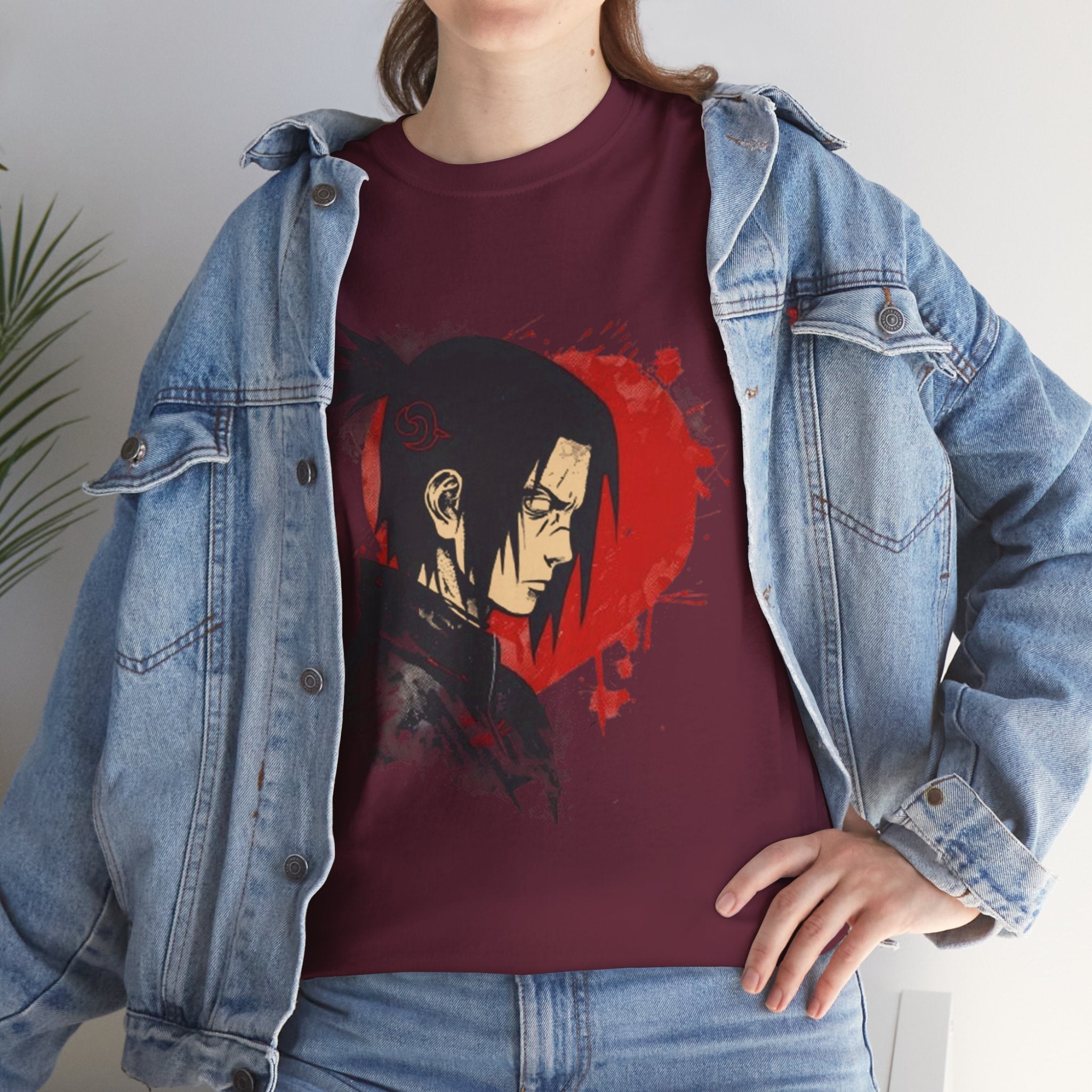 Samurai Shadow Anime Graphic T- Shirt Printify