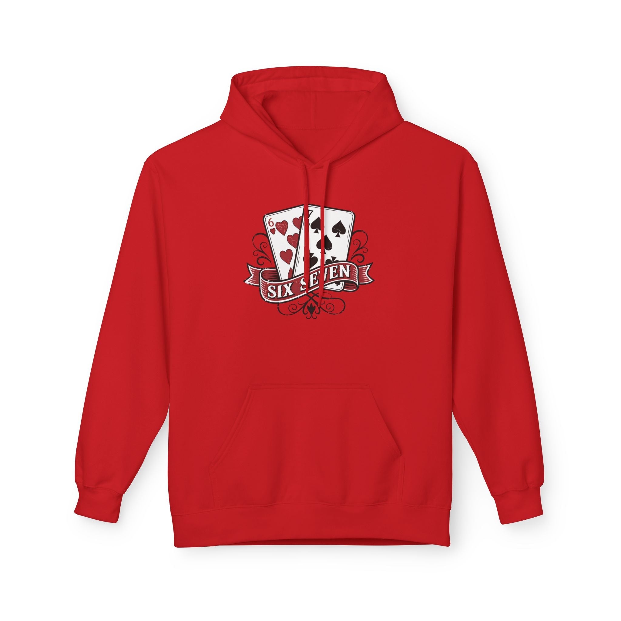 Retro Poker Graphic Cards Hoodie Printify
