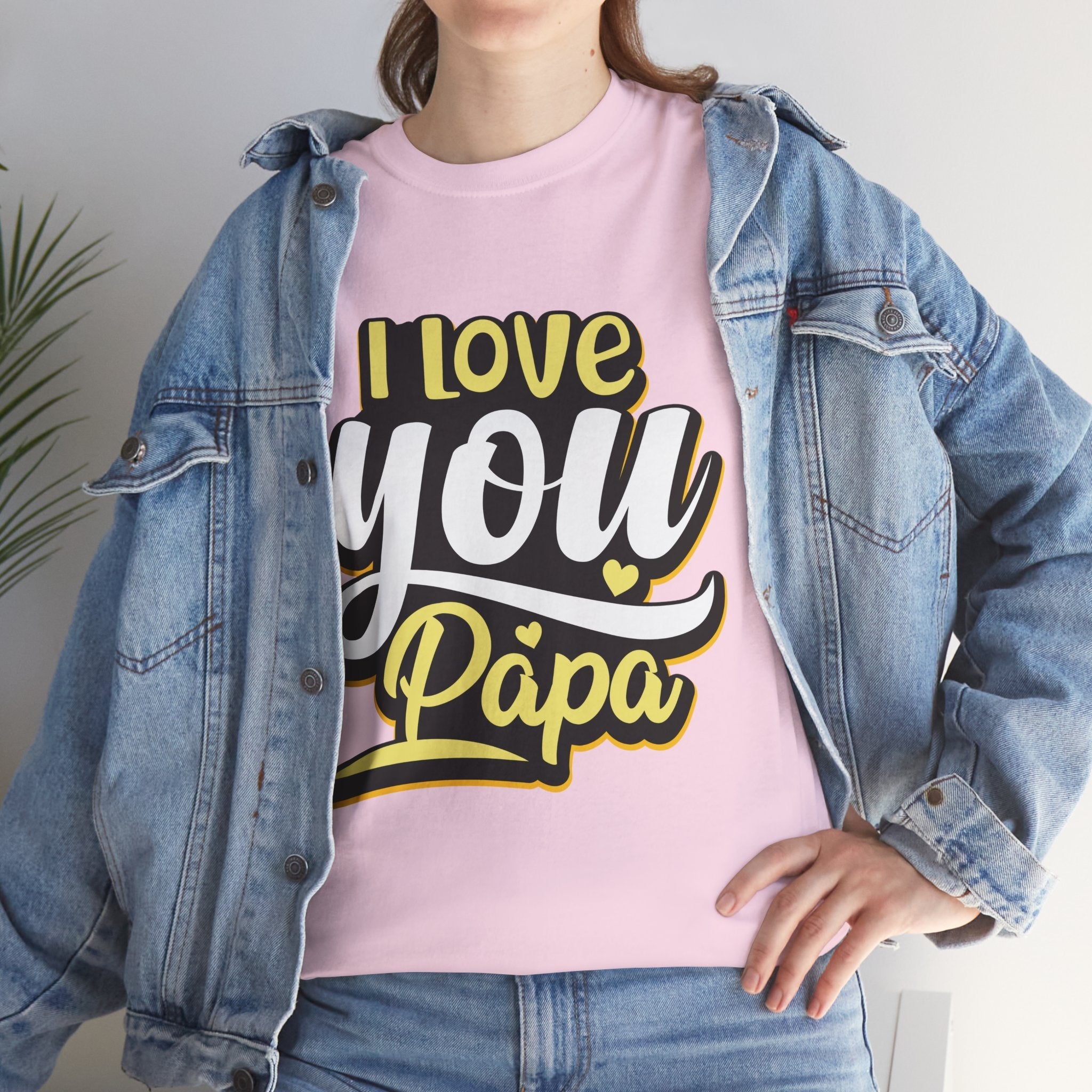 I Love You Papa Unisex Graphic T-Shirt Printify