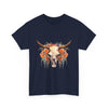 Boho Floral Skull Unisex T-Shirt Printify