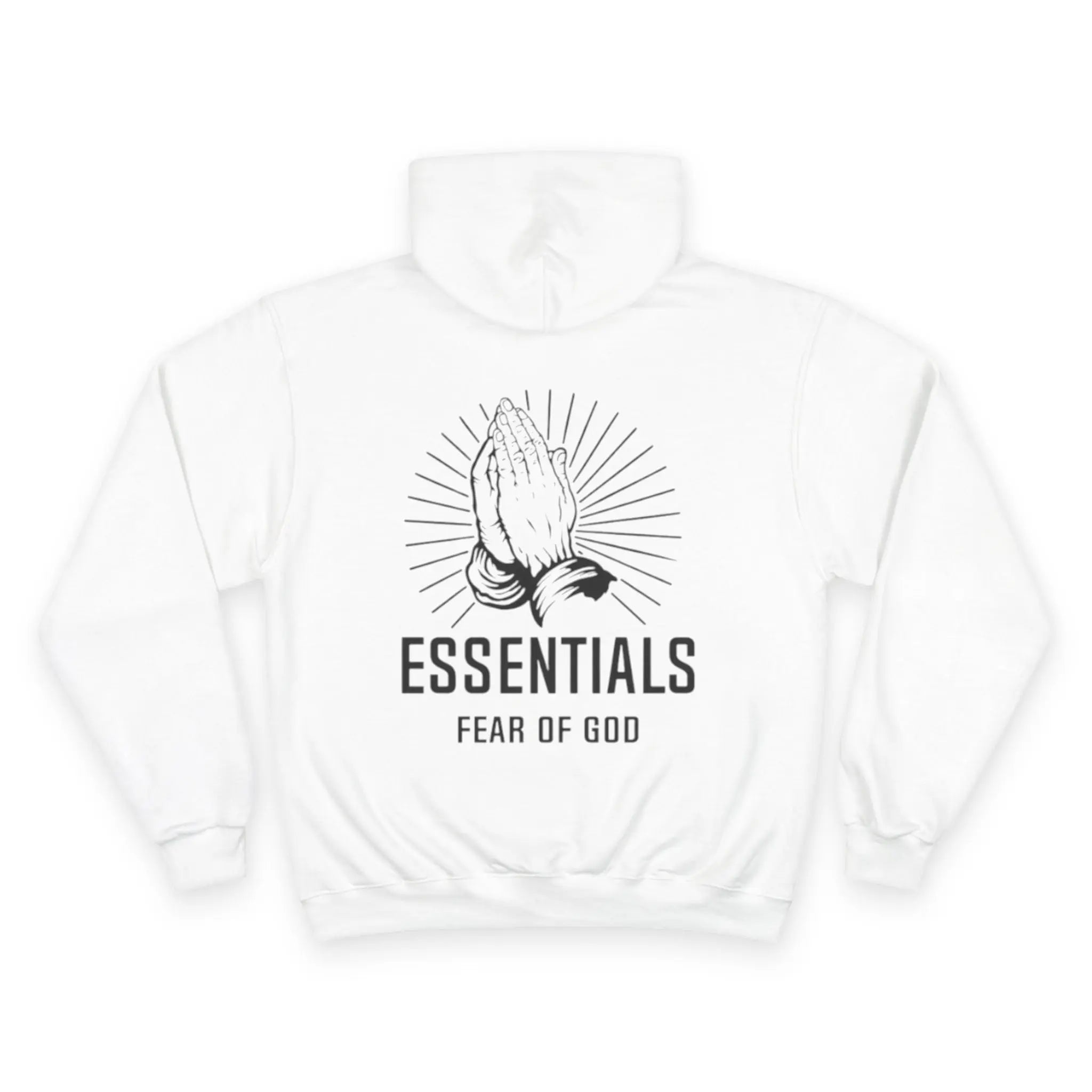 Essentials Fear of God Champion Hoodie Printify