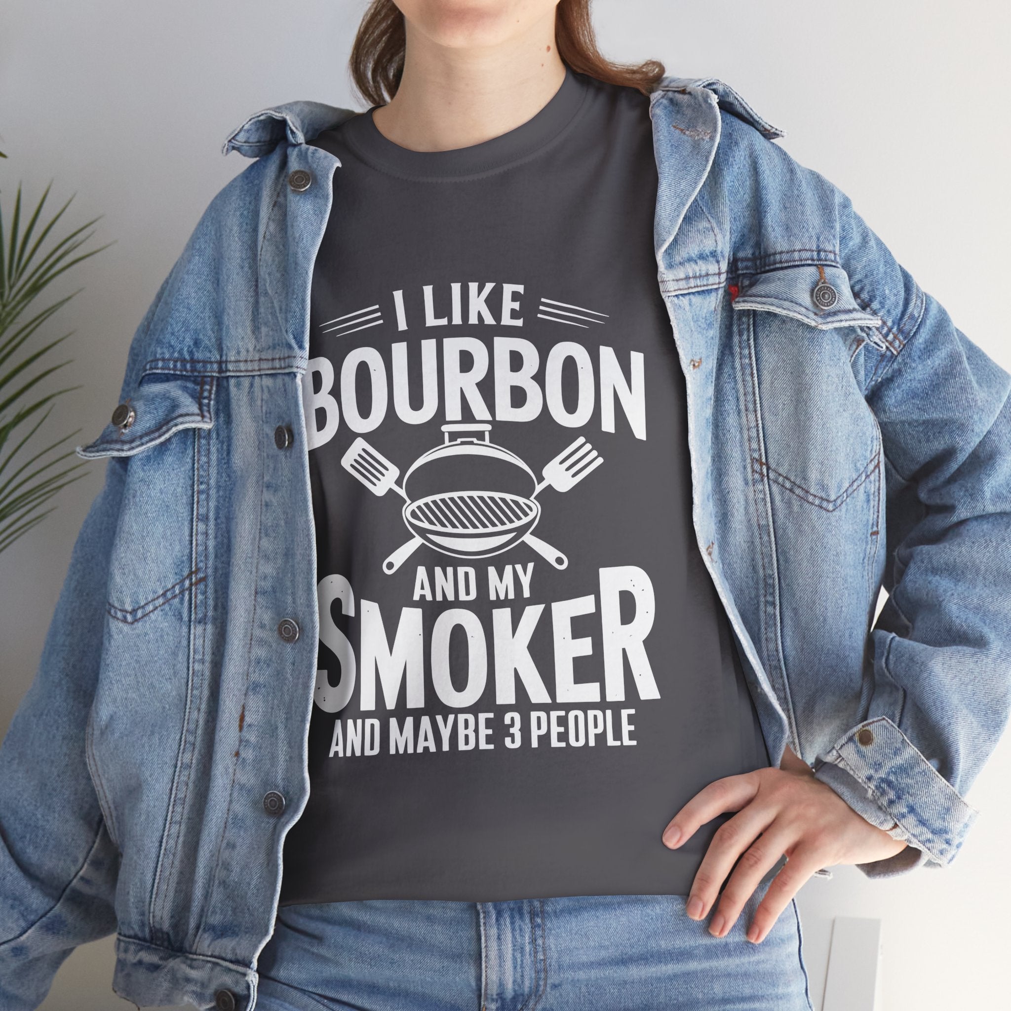 Bourbon Smoker Funny BBQ T- Shirt Printify