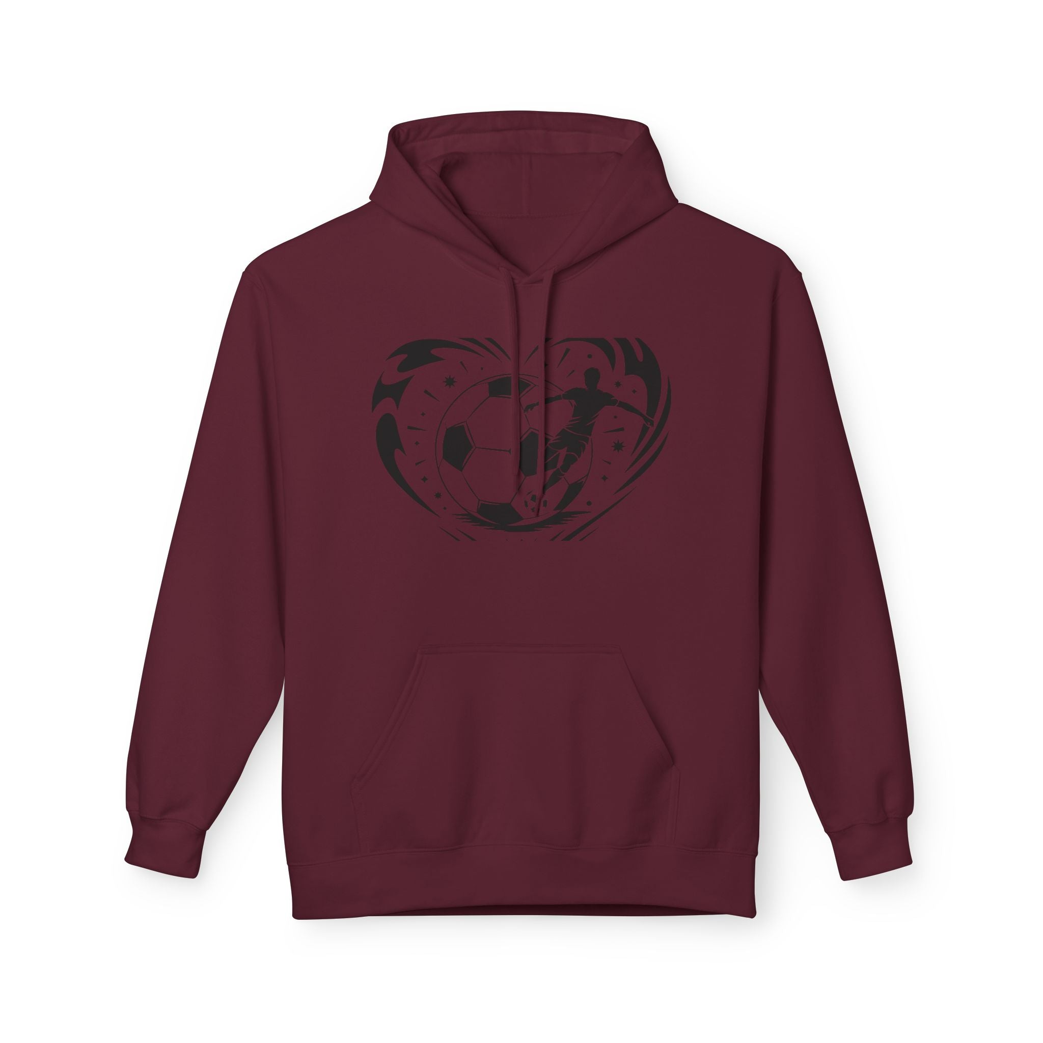 Soccer Heart Graphic Hoodie Printify