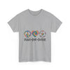 Peace Love Soccer Unisex T- Shirt Printify