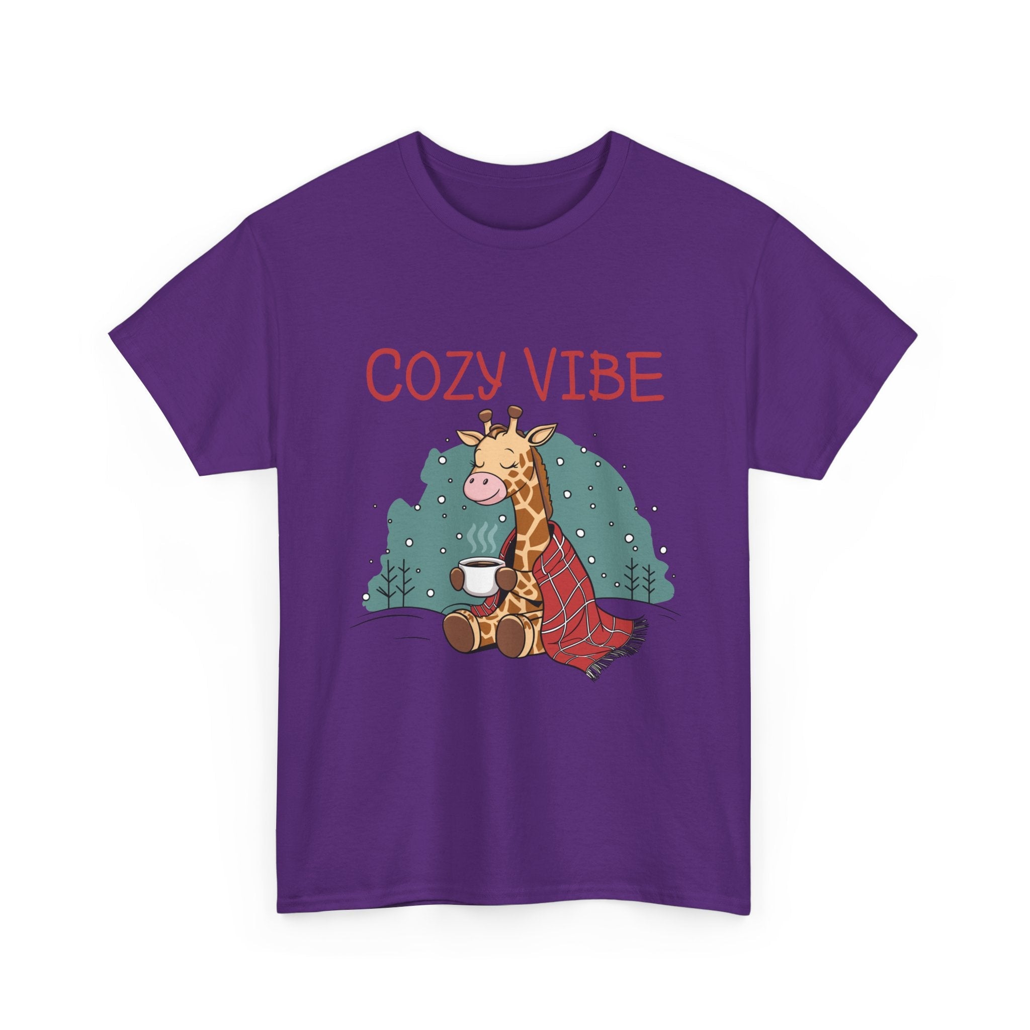 Cozy Vibe Giraffe Unisex T-Shirt Printify