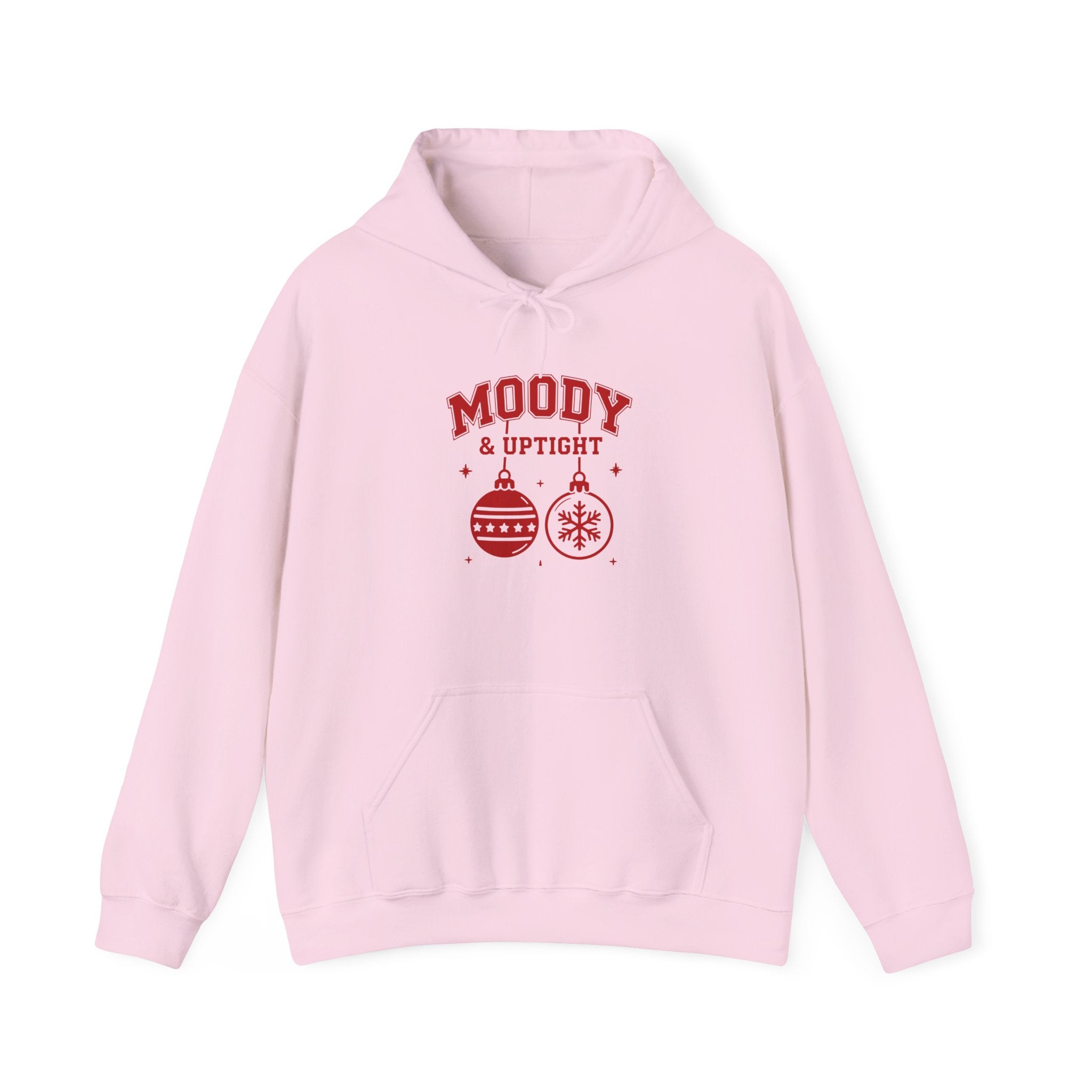 Moody & Uptight Christmas Hoodie Printify