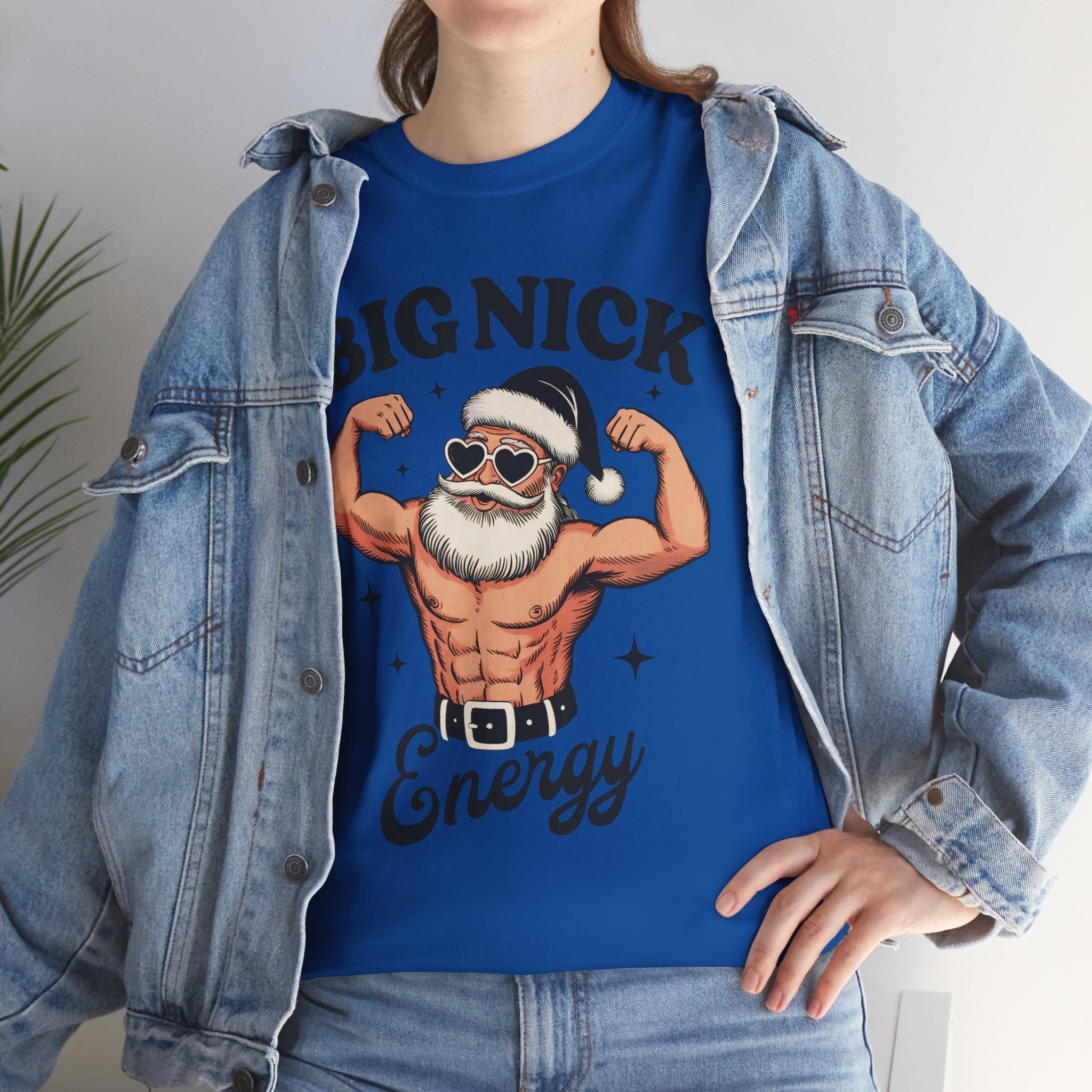 Big Nick Energy Unisex Christmas T-Shirt Printify