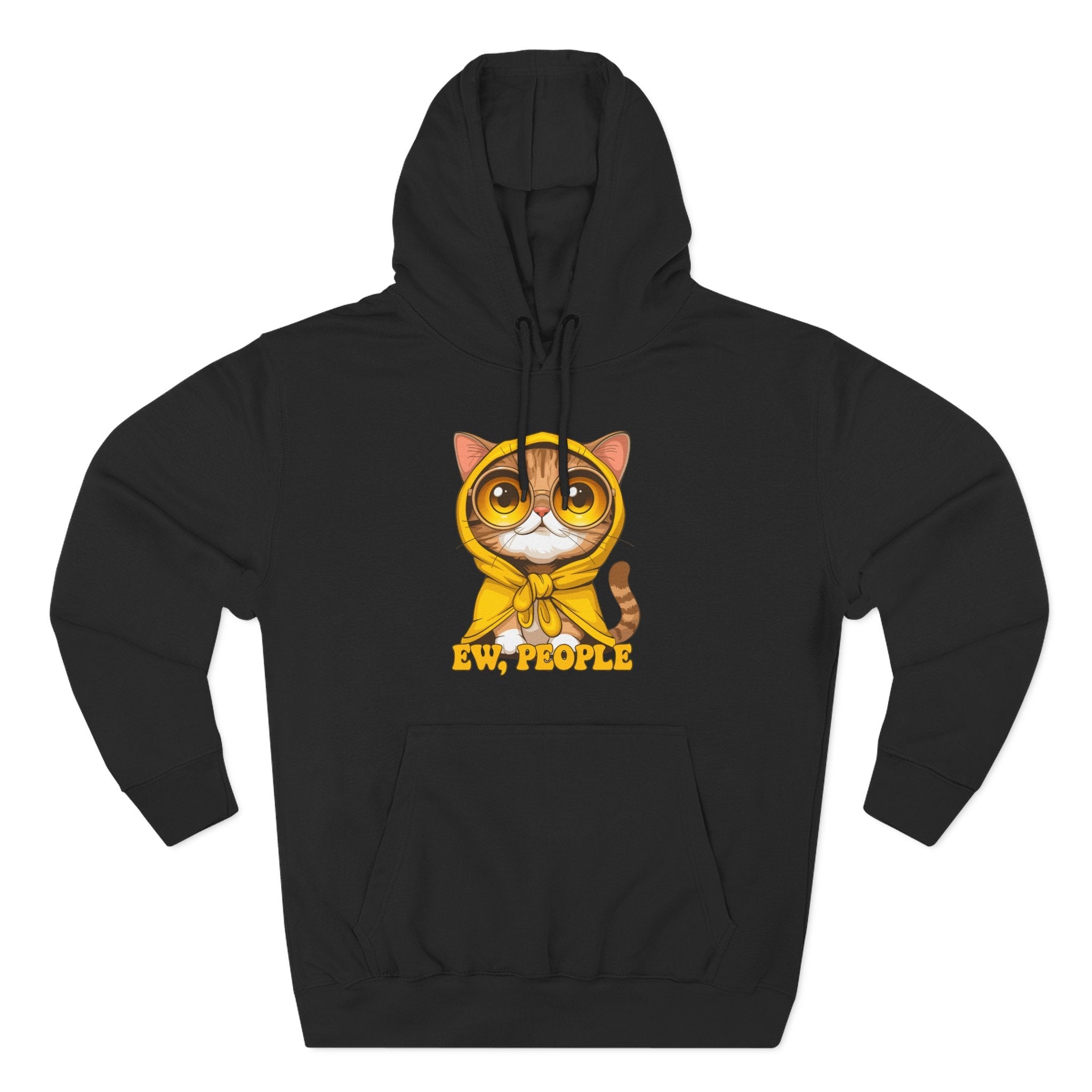 Cat in Raincoat Hoodie Printify