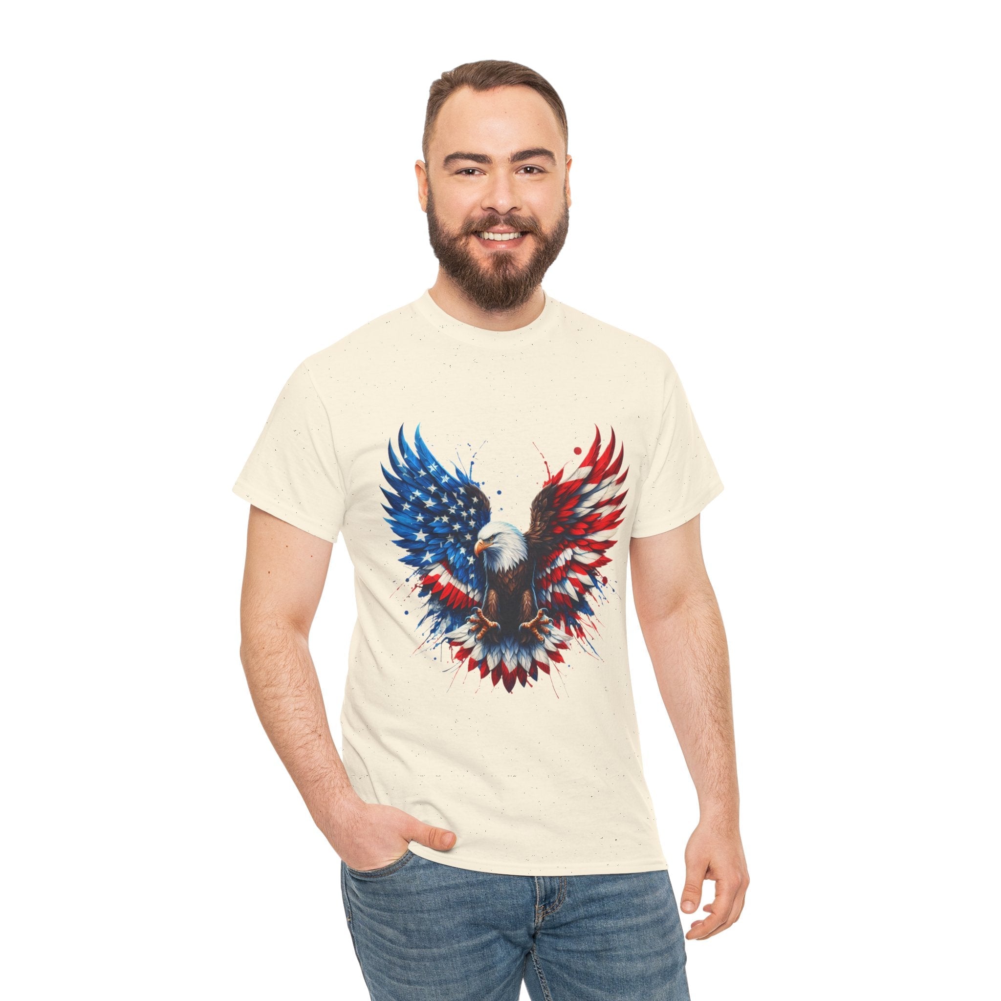 Patriotic Eagle Unisex T- Shirt Printify