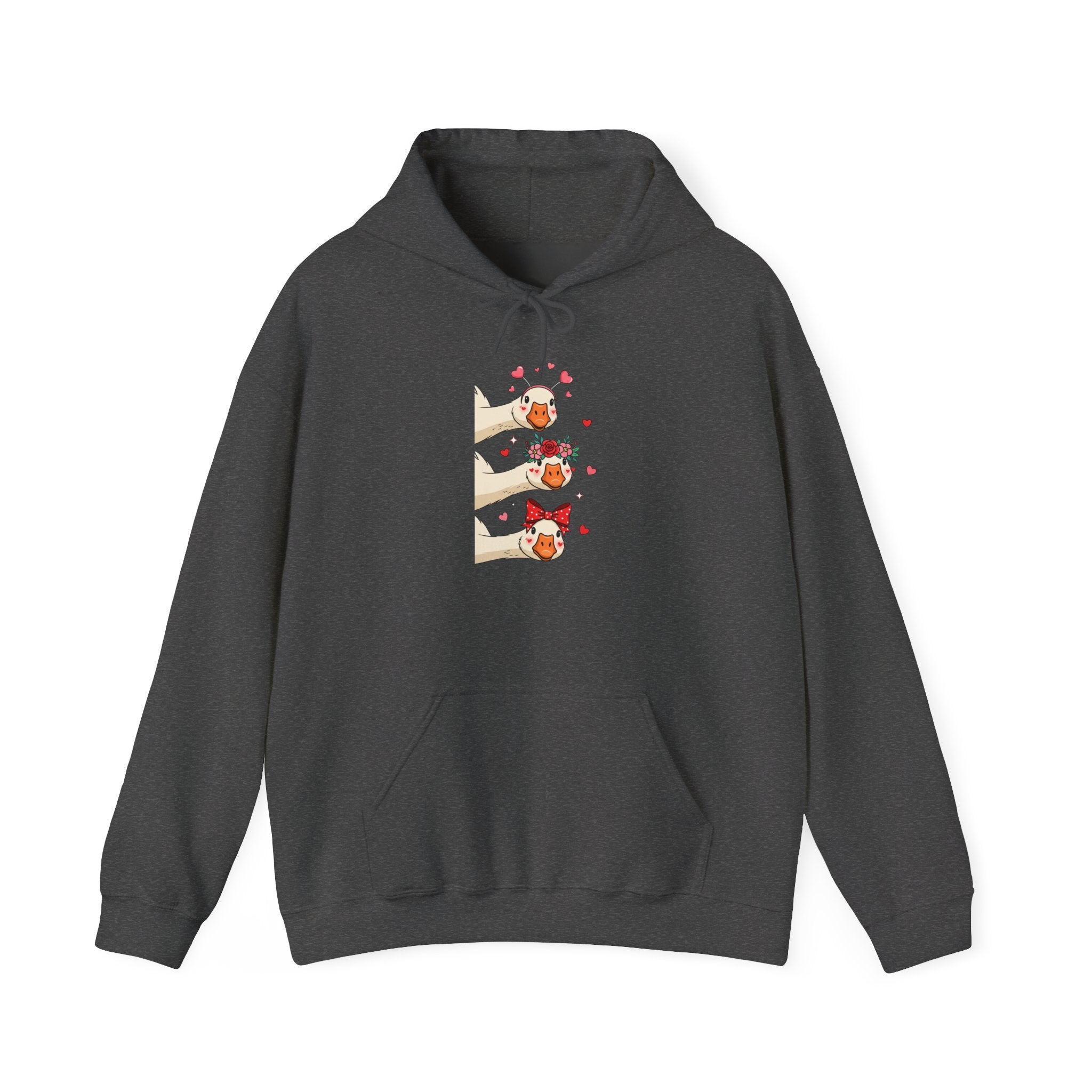 Cute Goose Peeking Hoodie
