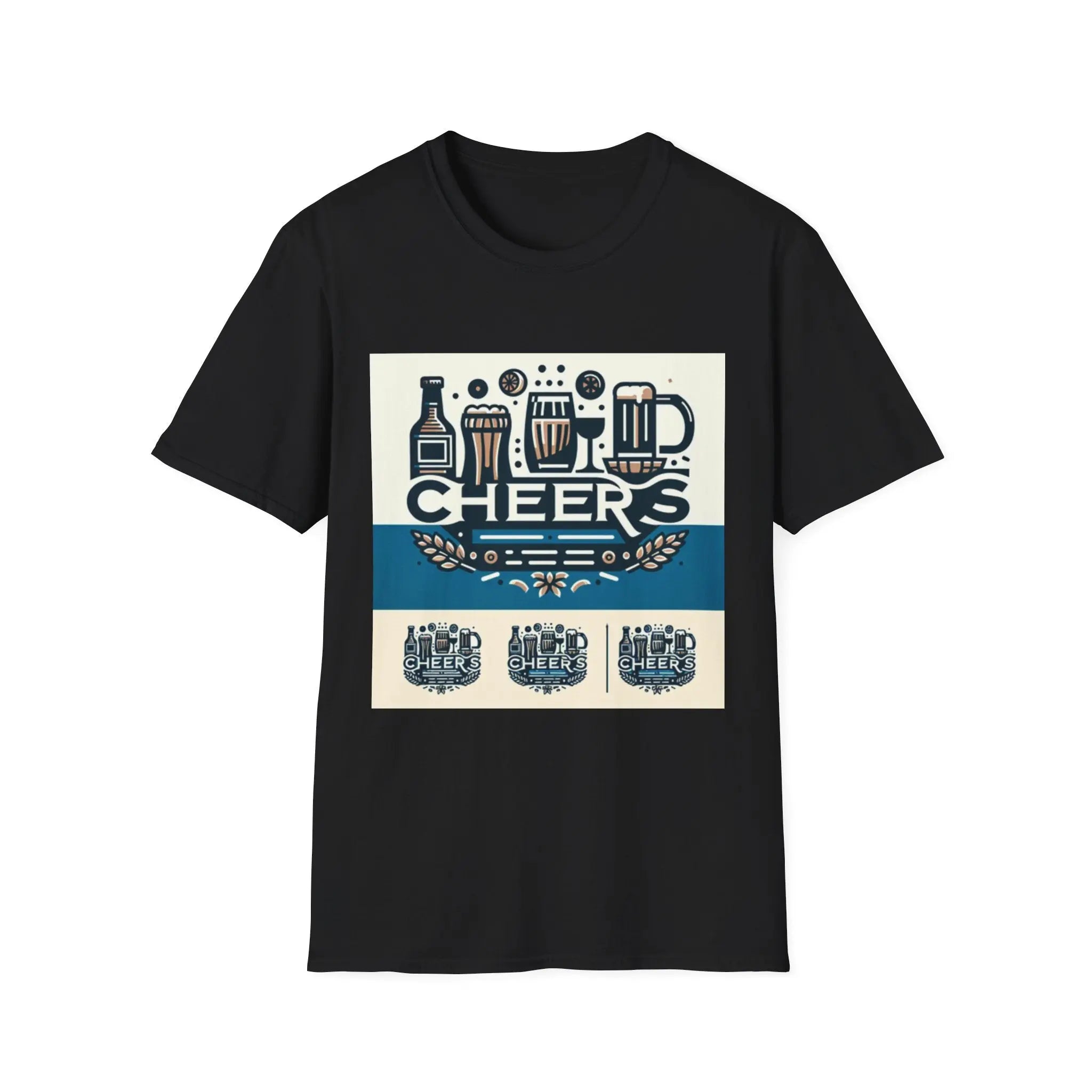 Cheers Unisex Party T-shirt Printify
