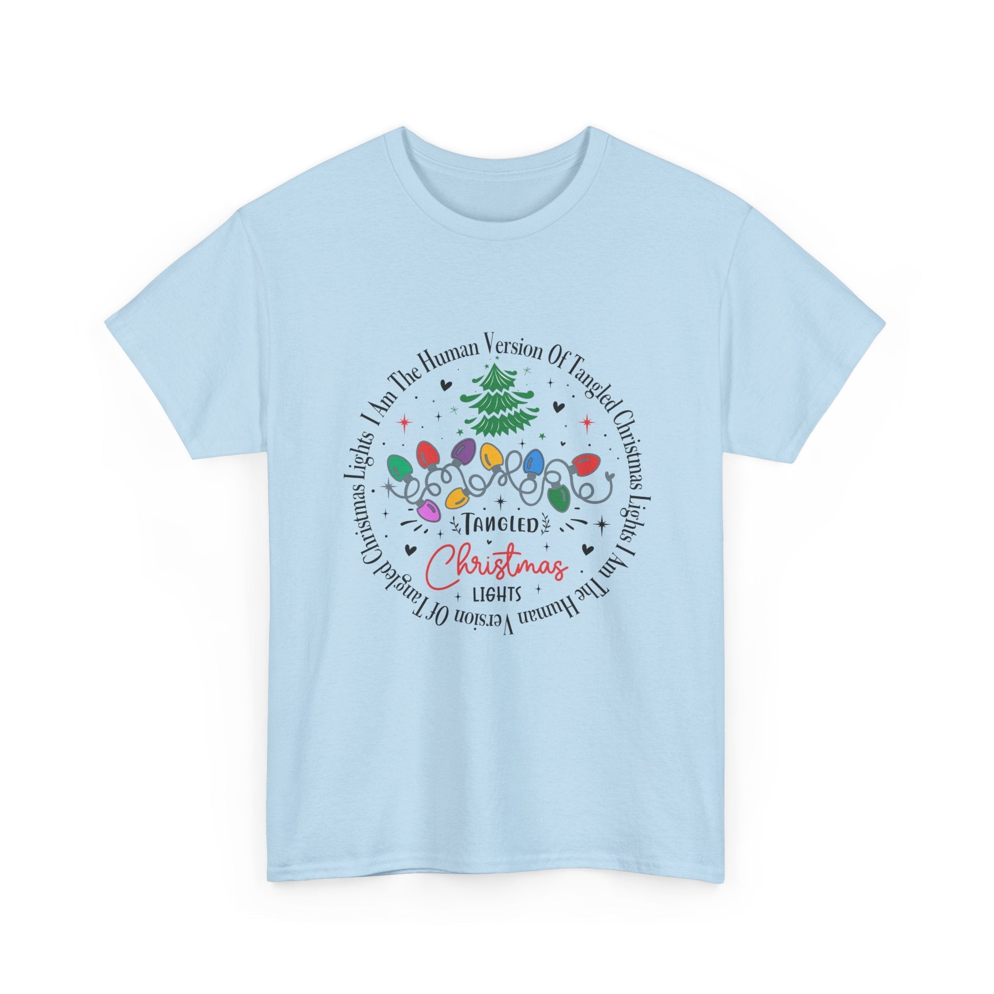 Funny Christmas Lights Design T-shirt Printify