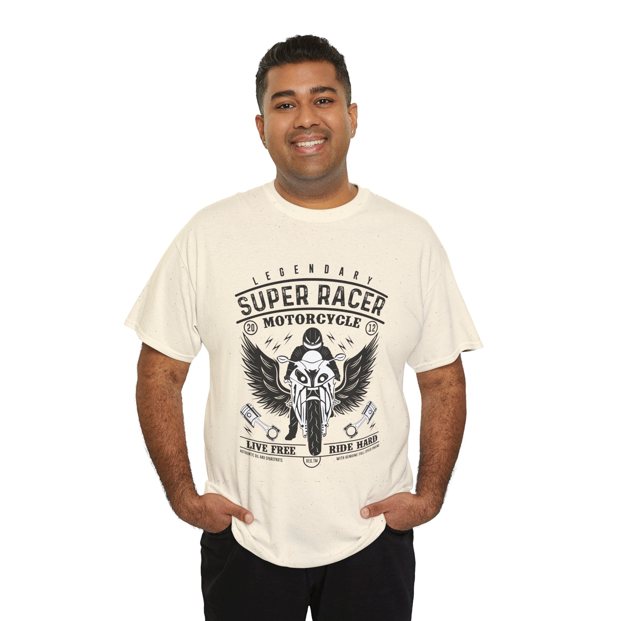 Super Racer Motorcycle T- Shirt Printify