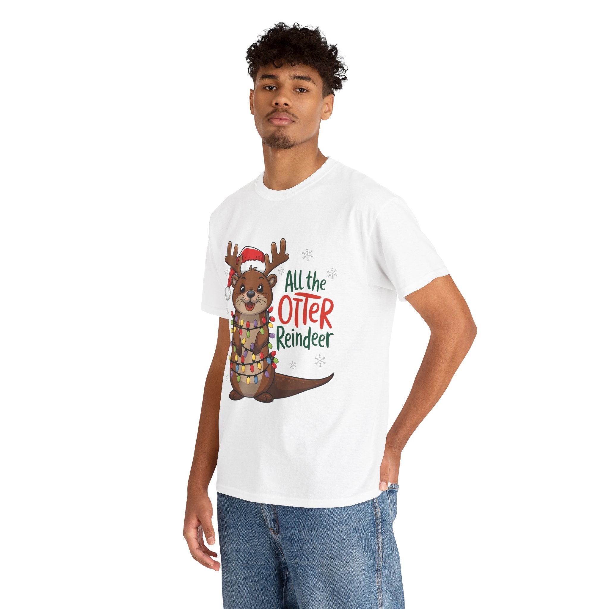 All the Otter Reindeer Cute T- Shirt Printify