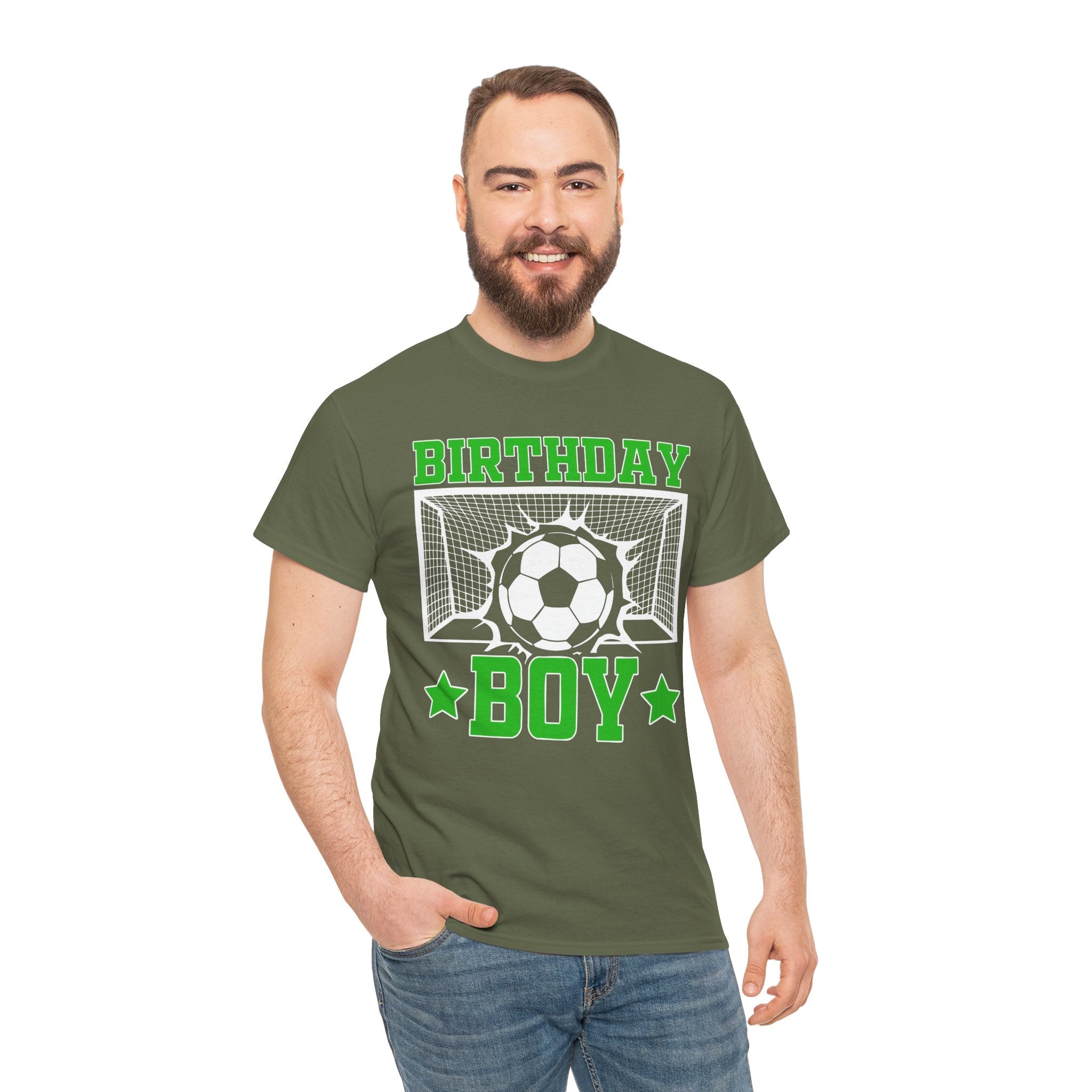 Birthday Boy Soccer T-Shirt Printify