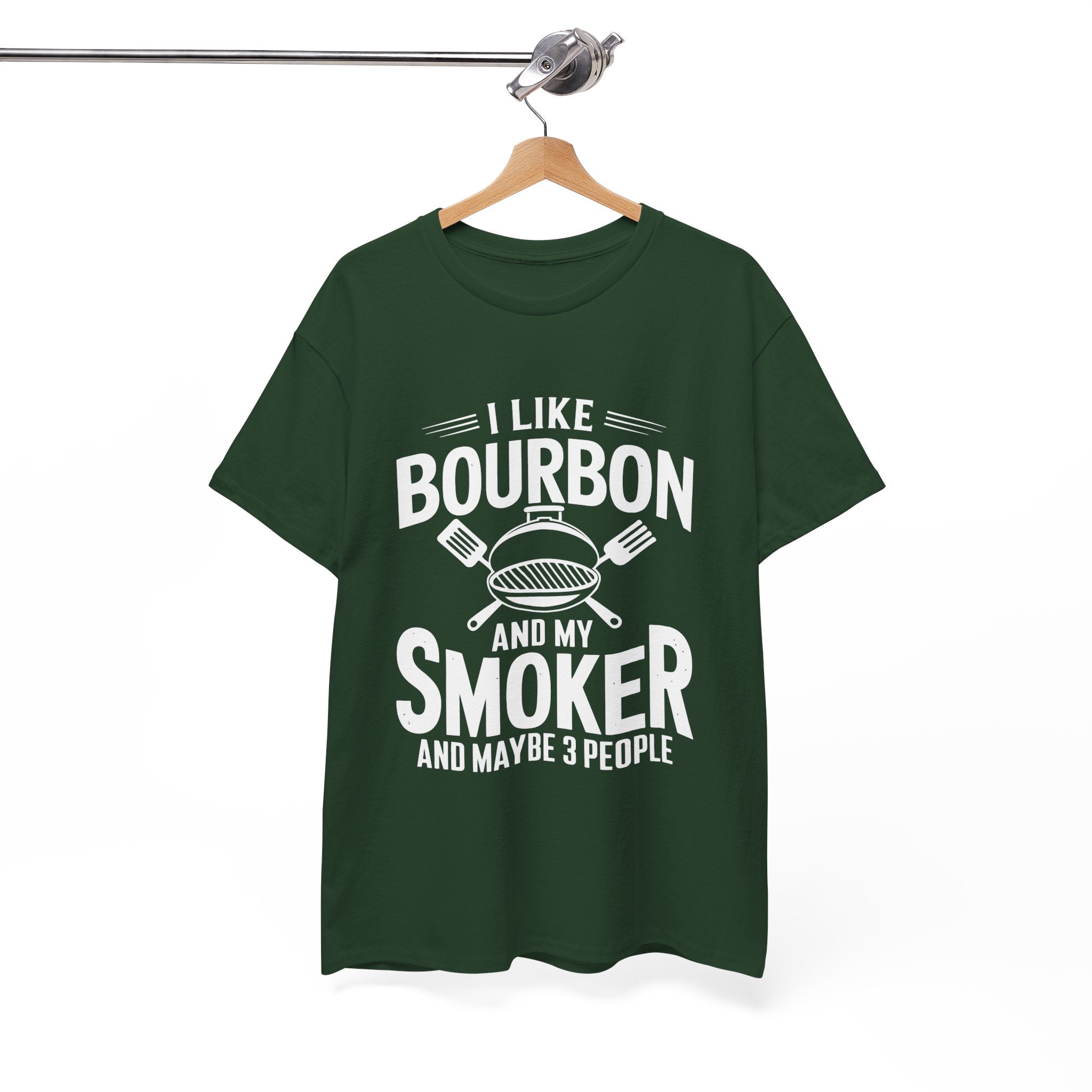 Bourbon Smoker Funny BBQ T- Shirt Printify