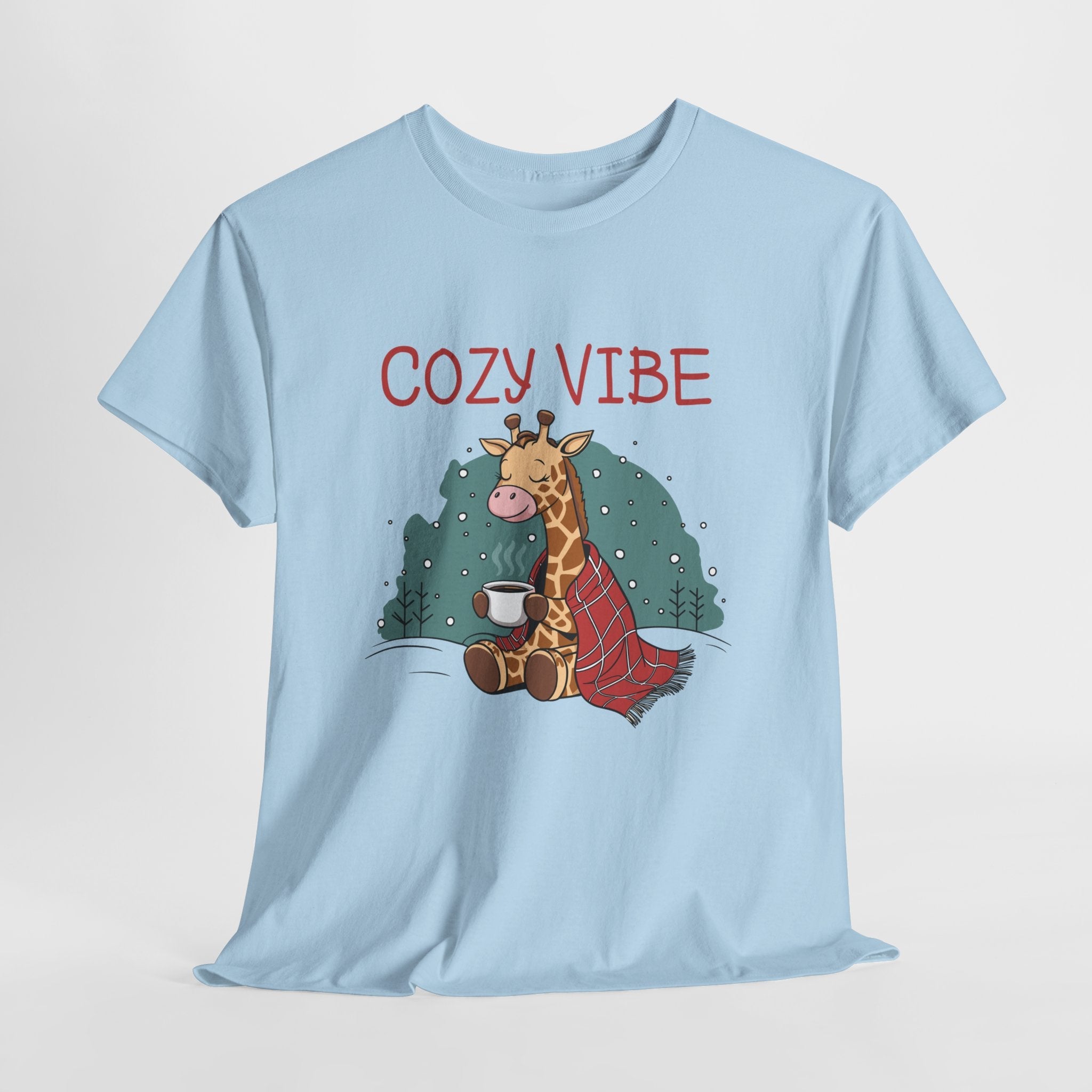Cozy Vibe Giraffe Unisex T-Shirt Printify