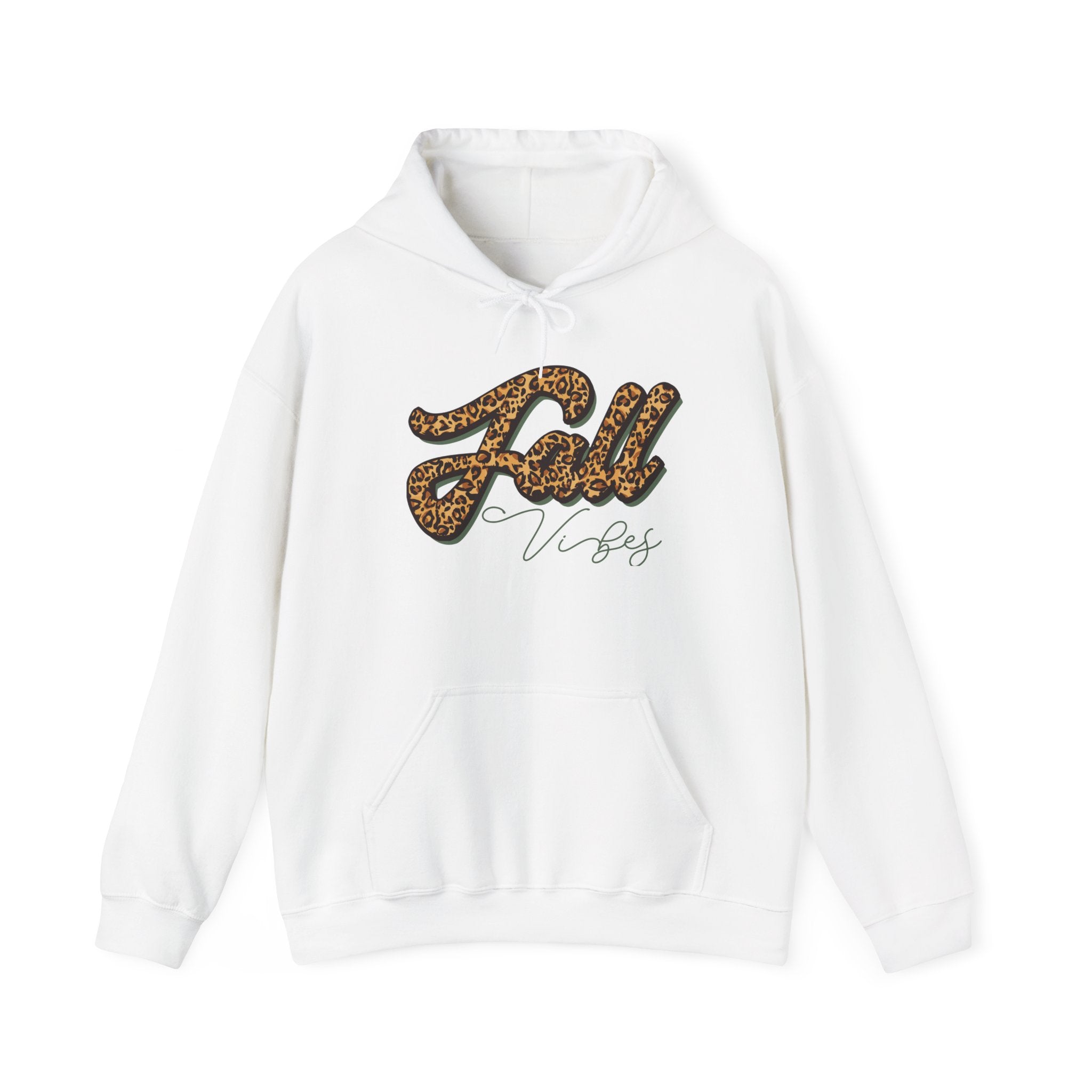 Fall Vibes Leopard Graphic Hoodie Printify