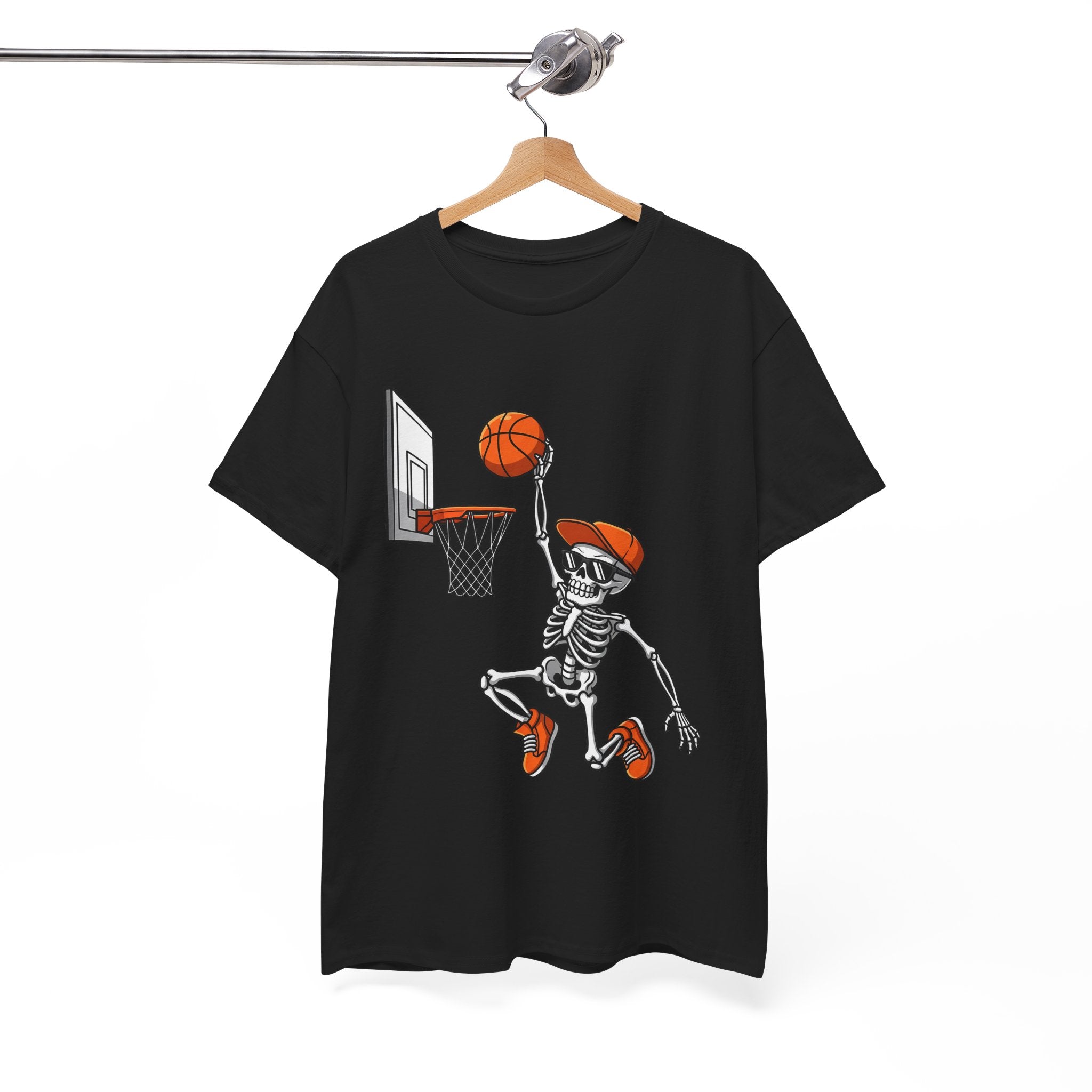 Skeleton Basketball Unisex Graphic T- Shirt Printify