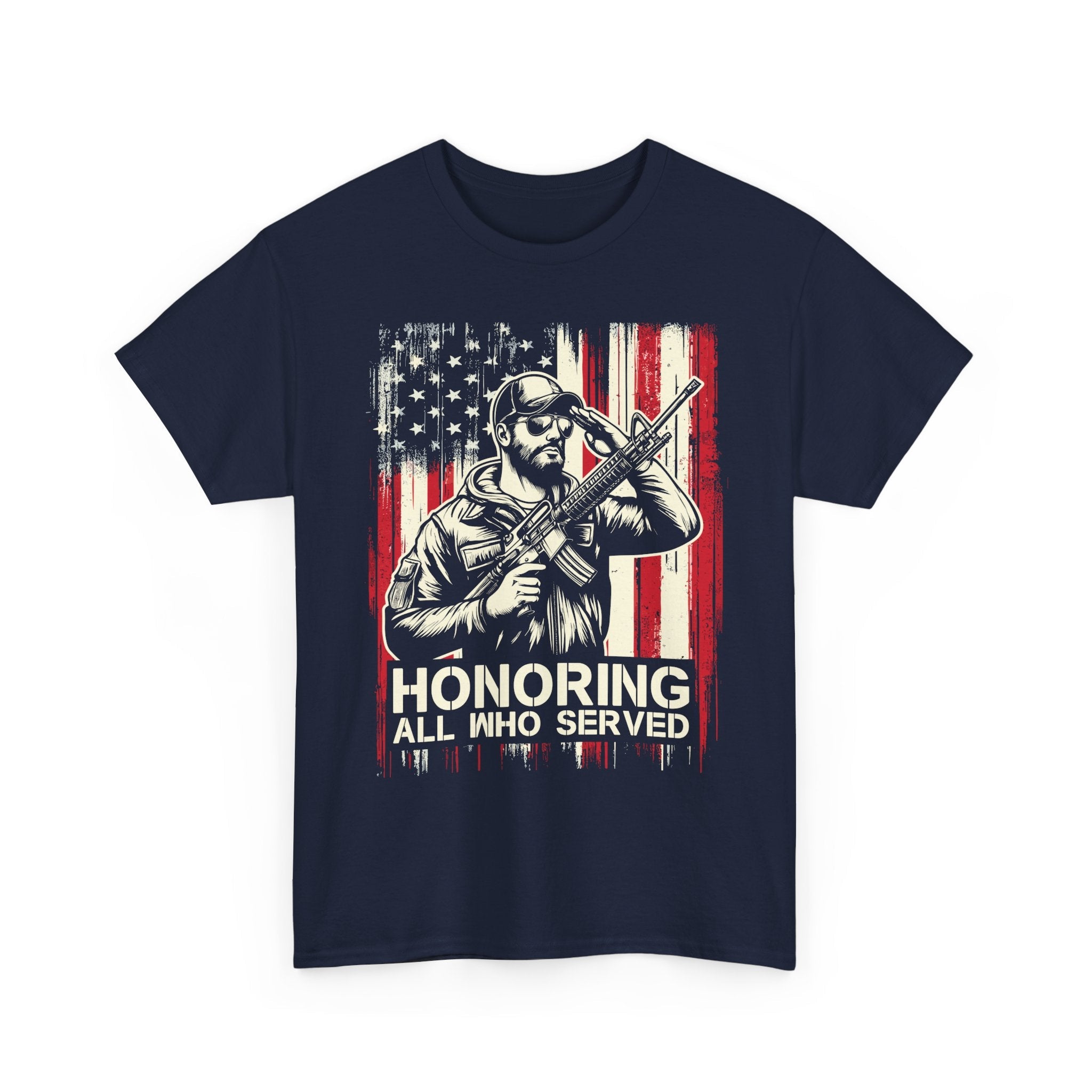 Patriotic Veteran Graphic T-Shirt Printify