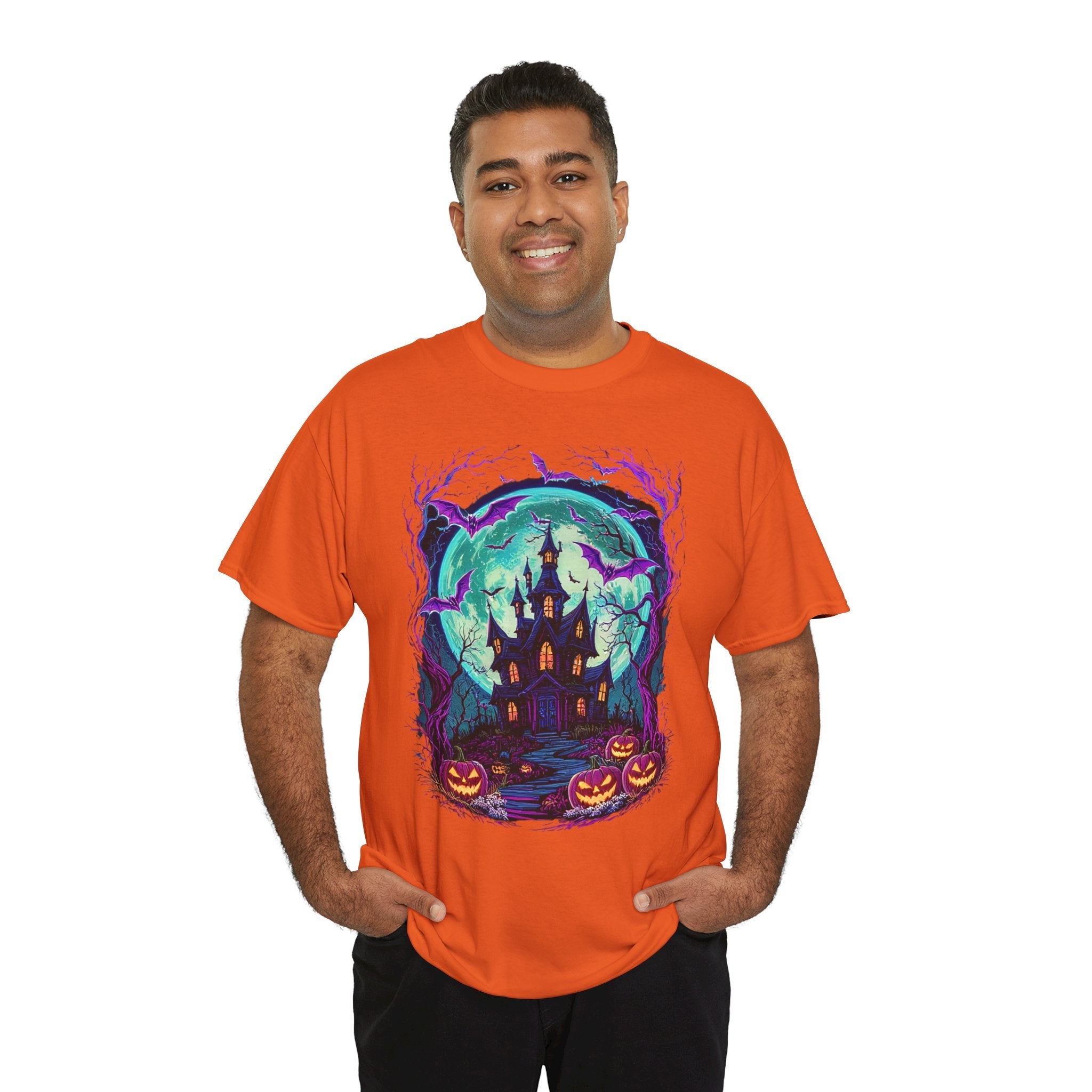 Halloween Haunted House T- Shirt Printify