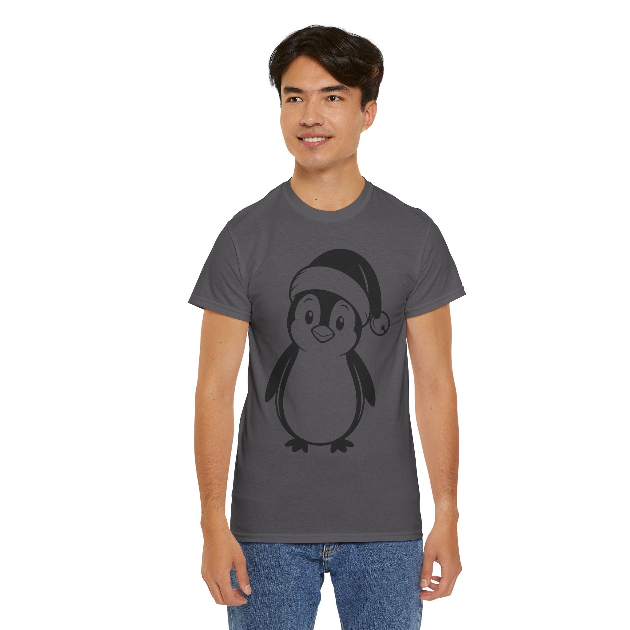 Cute Penguin Christmas Unisex T-Shirt Printify