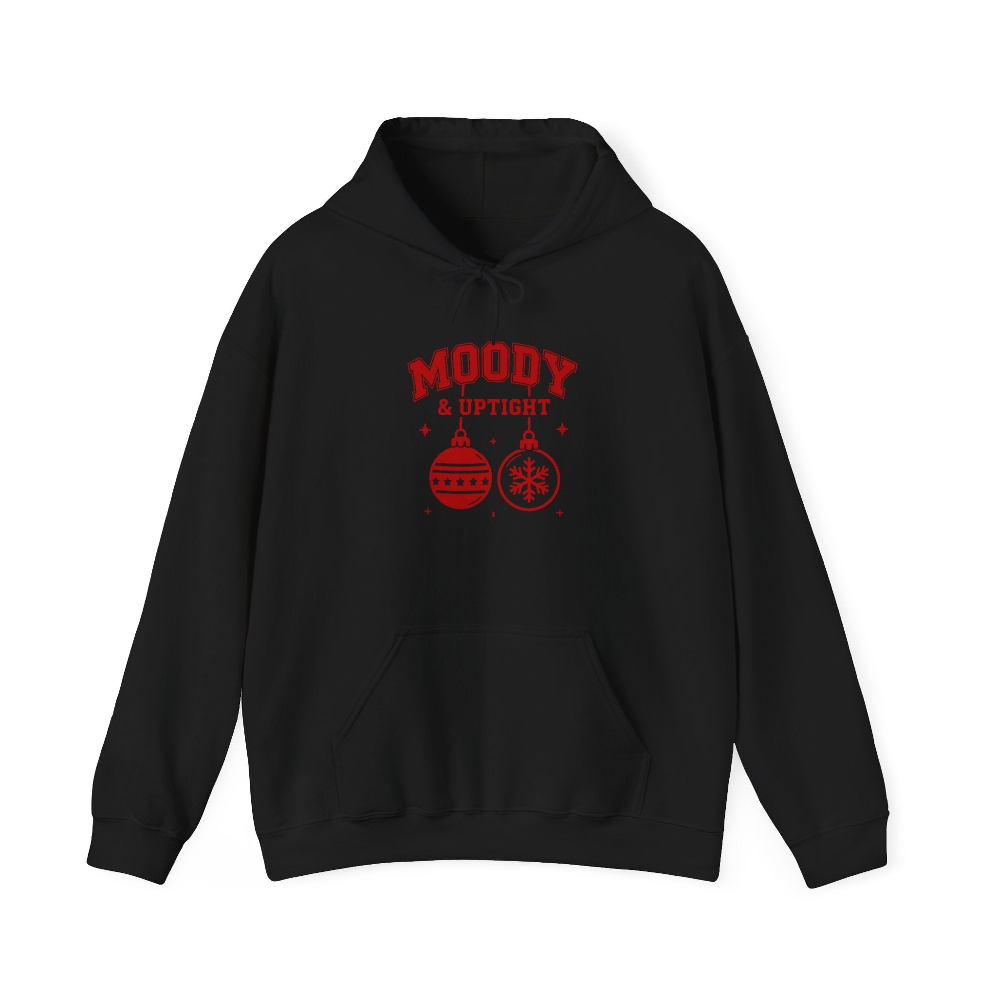 Moody & Uptight Christmas Hoodie Printify