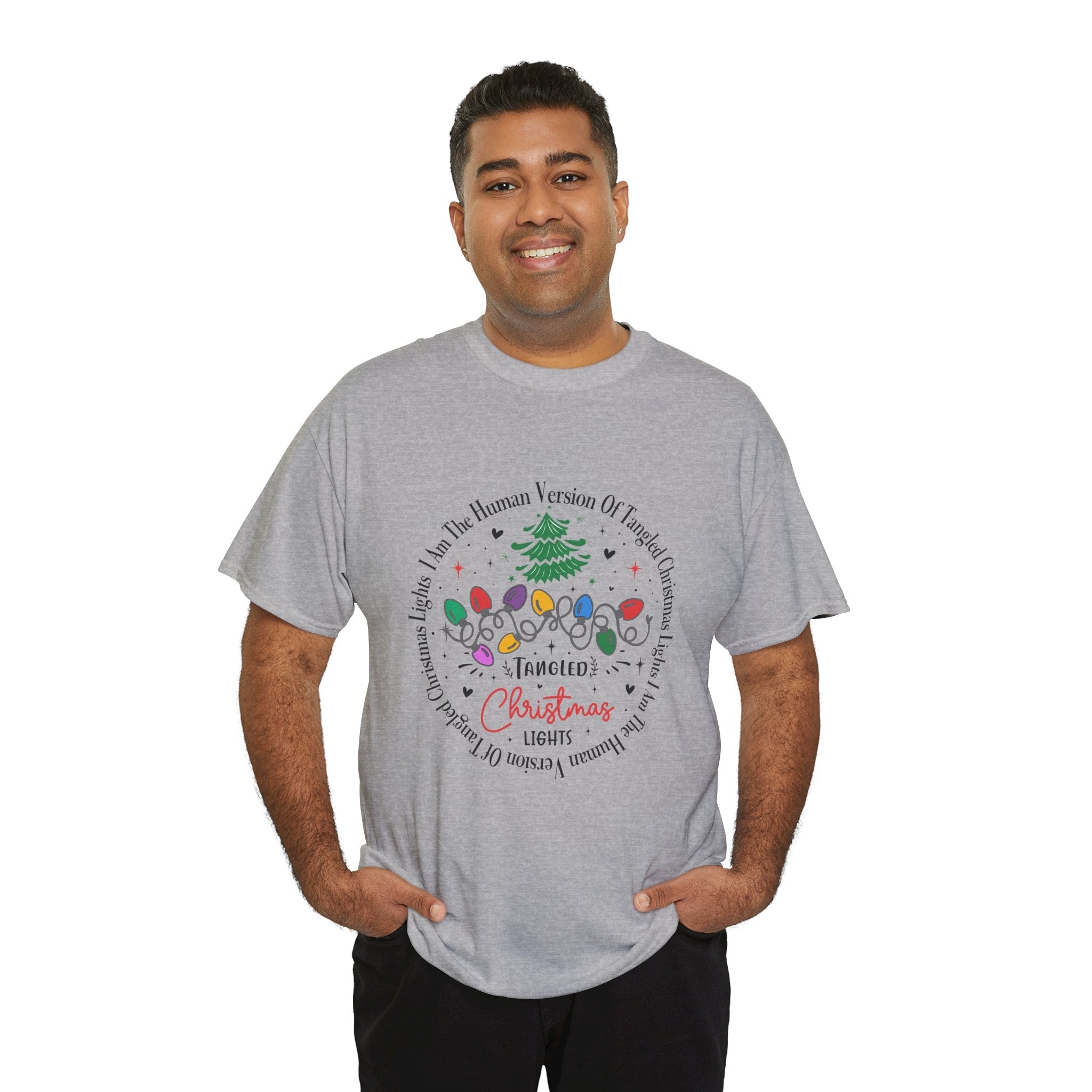 Funny Christmas Lights Design T-shirt Printify