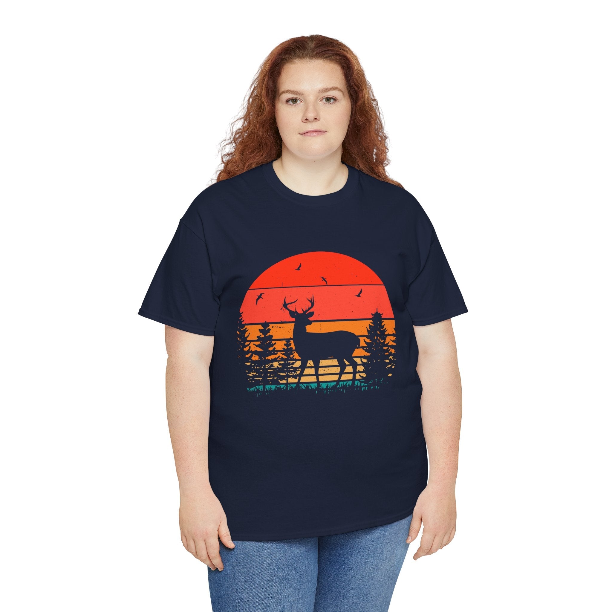 Retro Wildlife Sunset Vintage T- Shirt Printify