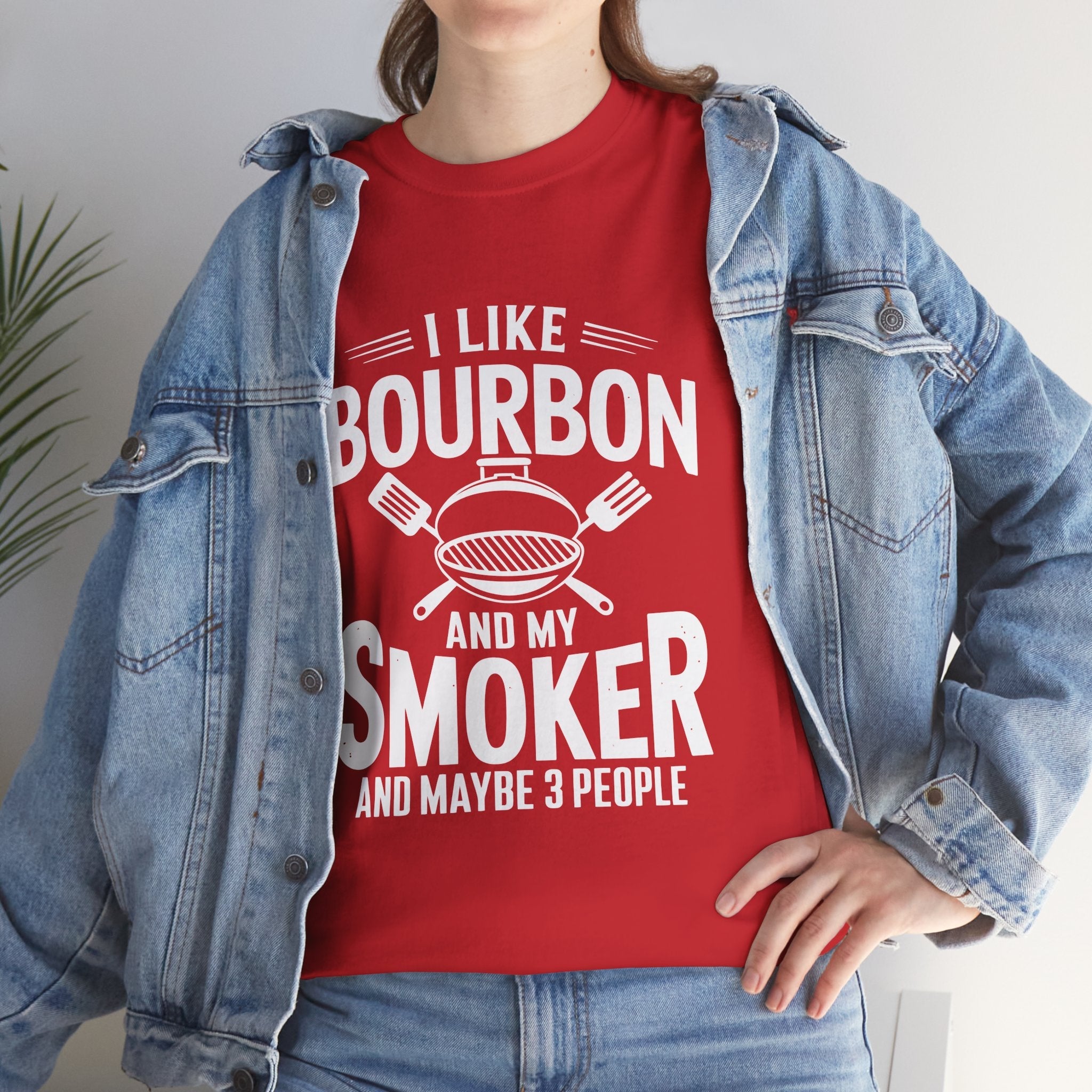 Bourbon Smoker Funny BBQ T- Shirt Printify