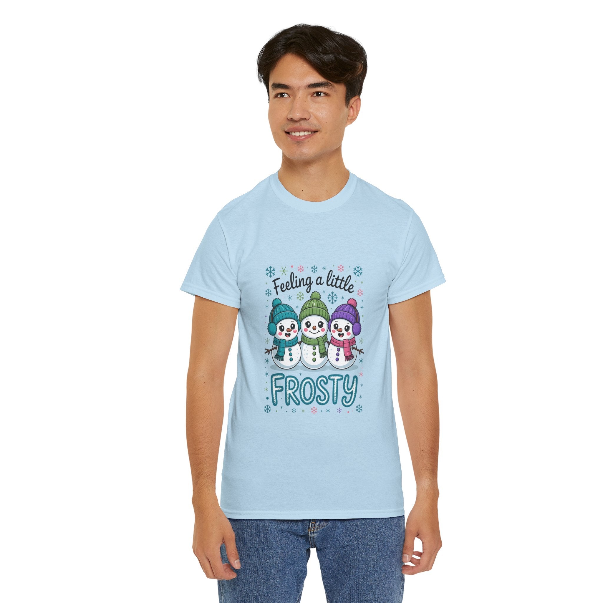Frosty Friends Graphic Winter T- Shirt Printify