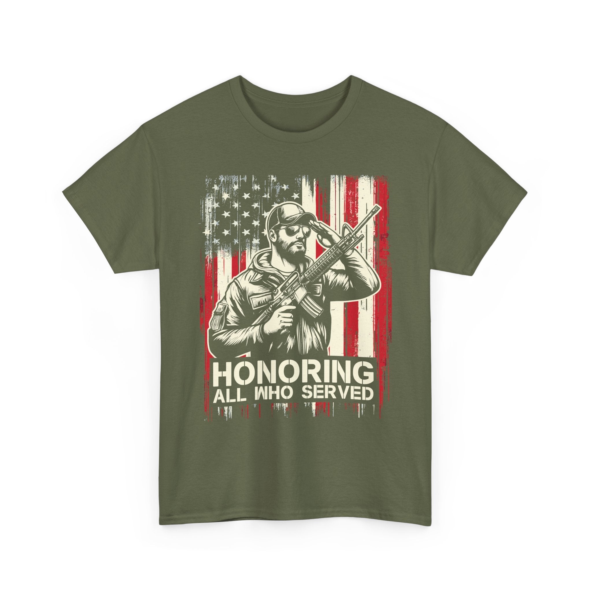Patriotic Veteran Graphic T-Shirt Printify