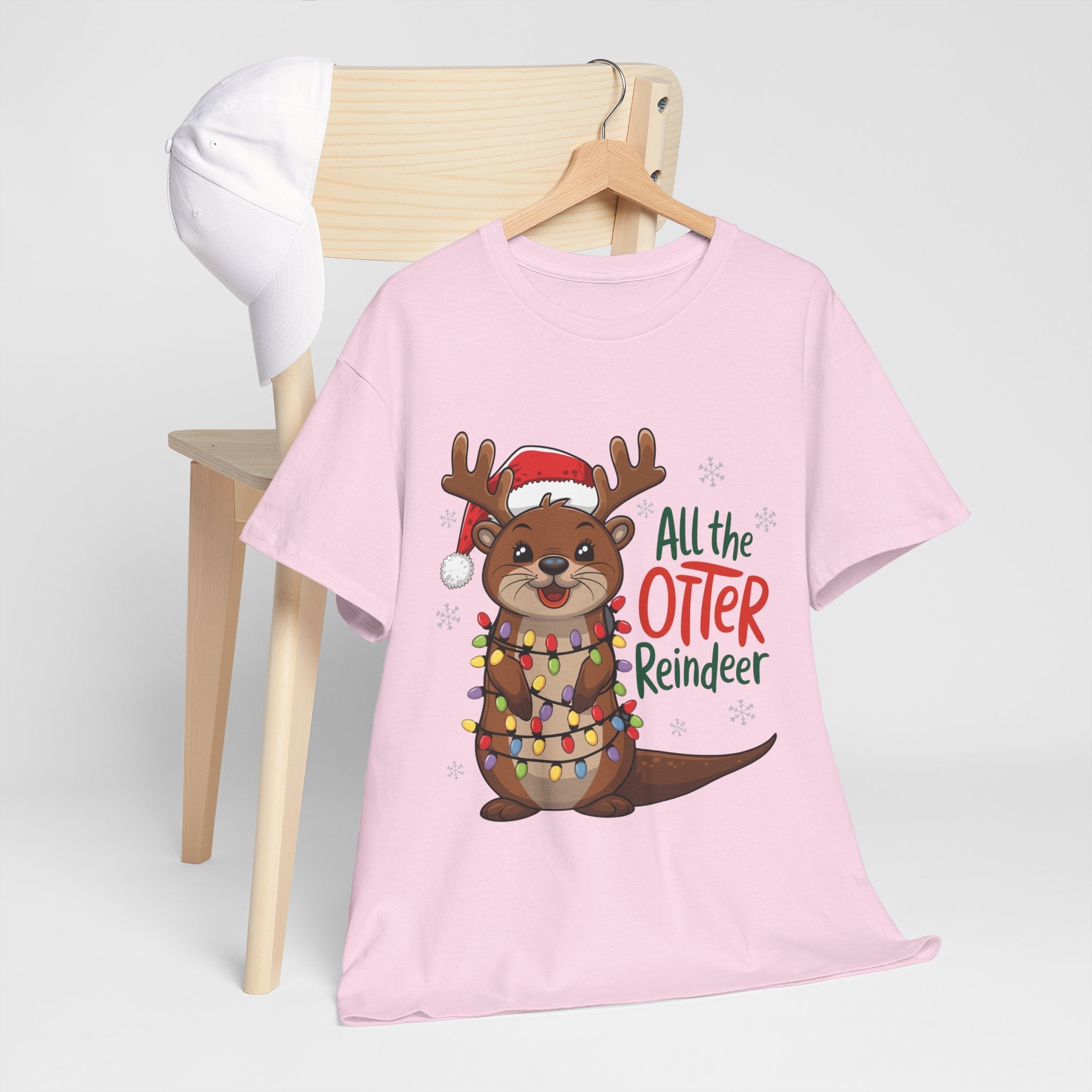 All the Otter Reindeer Cute T- Shirt Printify